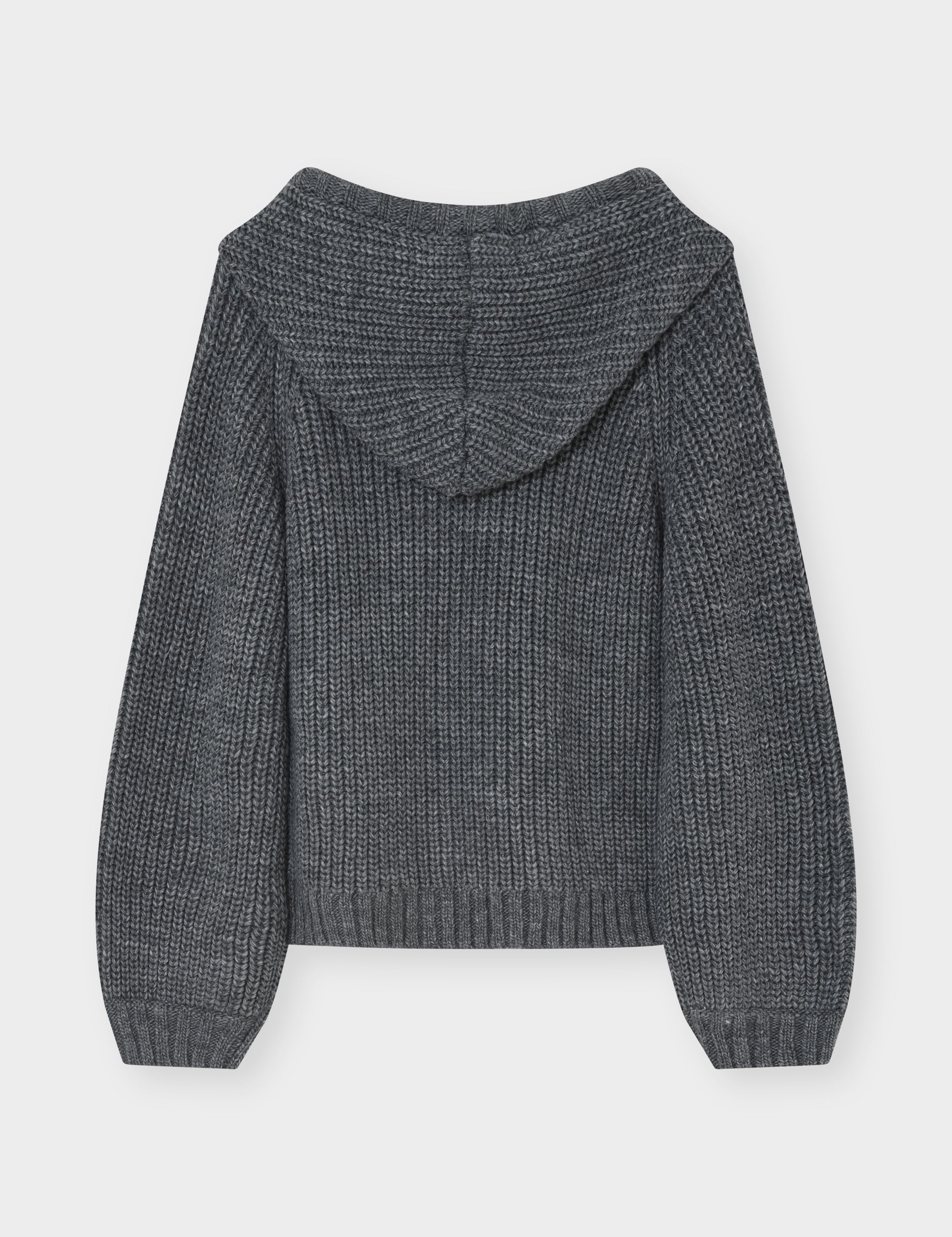2NDDAY 2NDElman - Fluffy Mohair Cardigan 420130 Medium Grey Melange