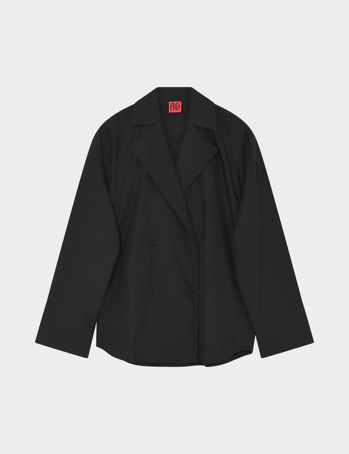 2NDDAY 2NDFern - Crispy Poplin - Skjorte Bluse 190303 Black