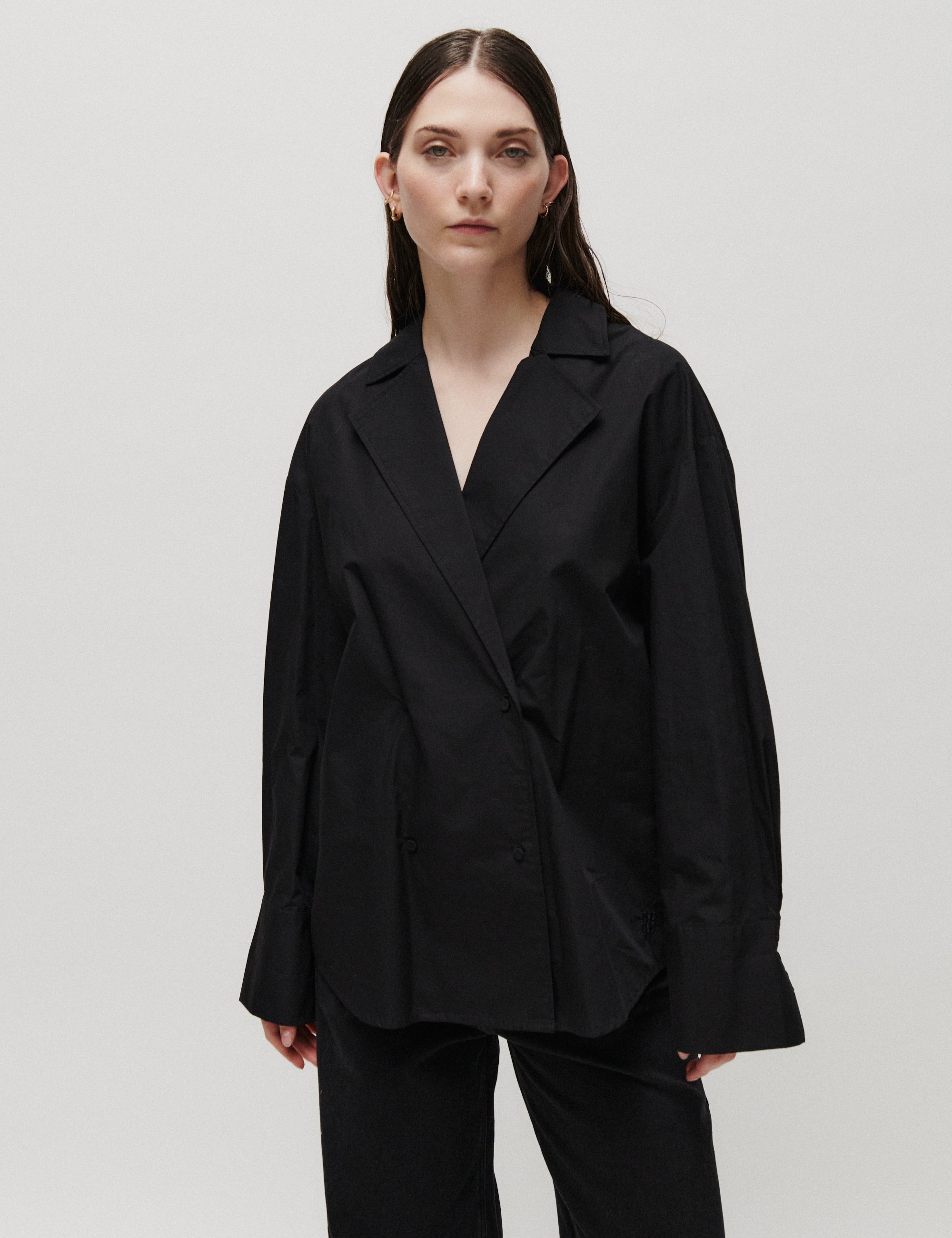 2NDDAY 2NDFern - Crispy Poplin - Skjorte Bluse 190303 Black