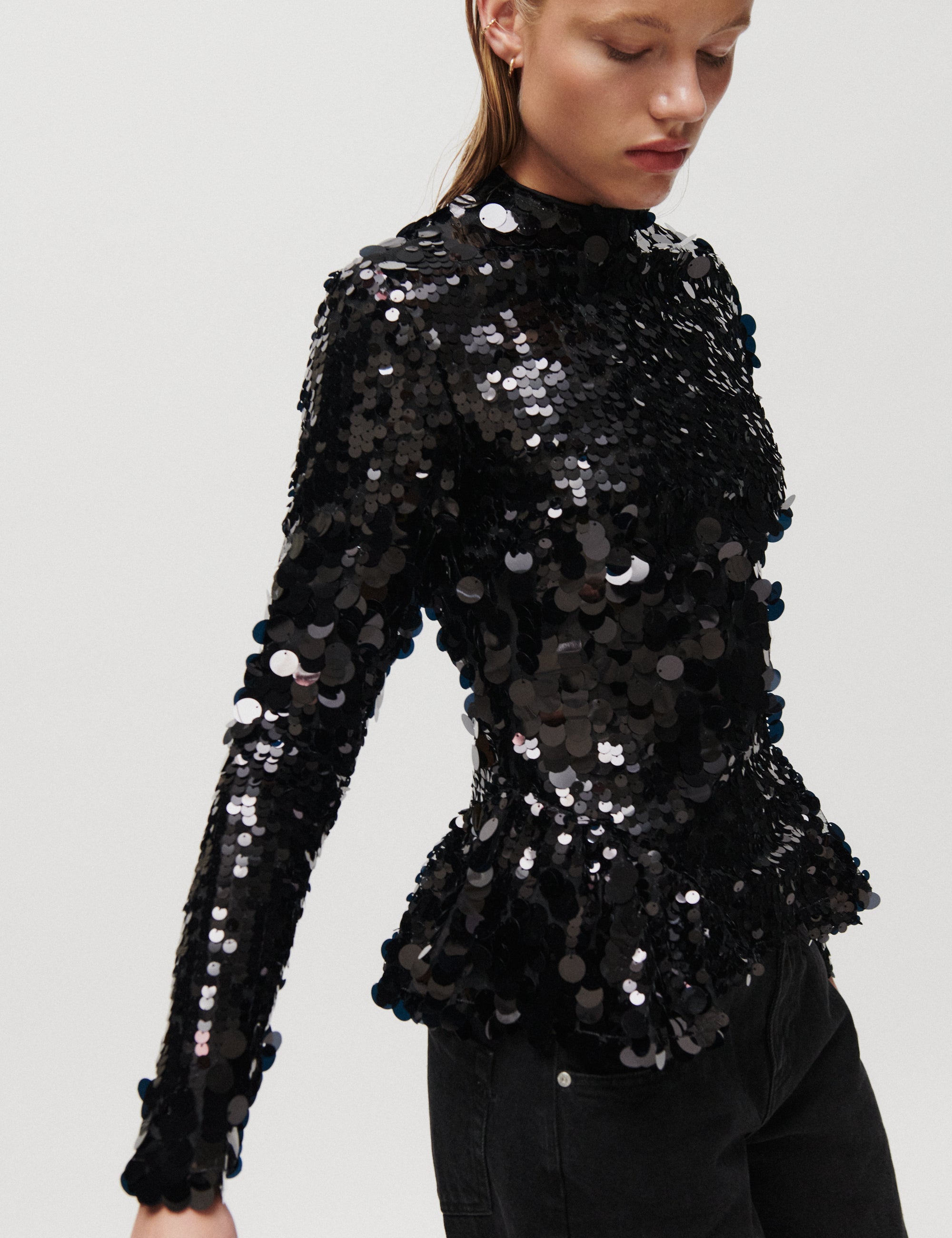 2NDDAY 2NDHista - Glitzy Sequin - Bluse Bluse 190303 Black