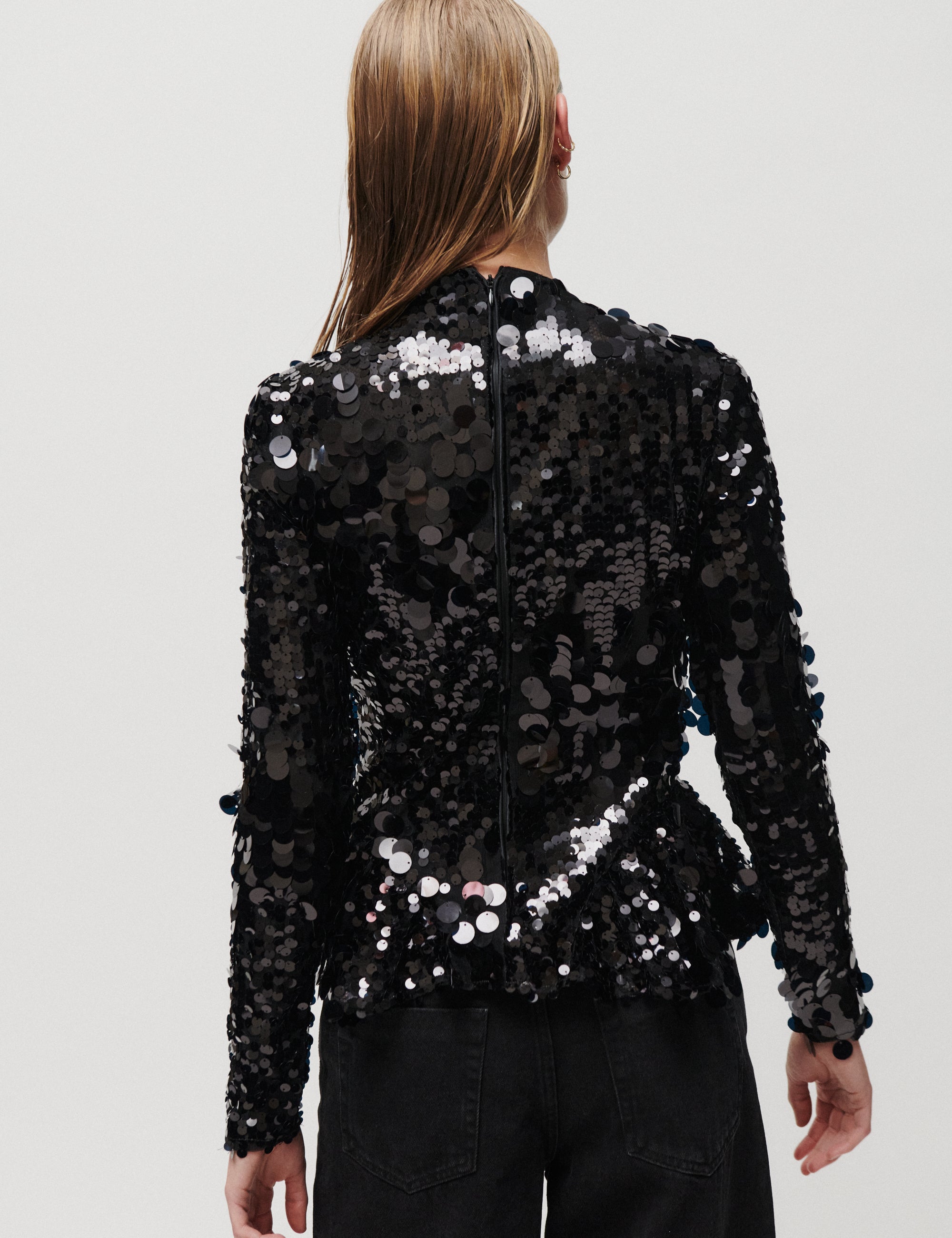 2NDDAY 2NDHista - Glitzy Sequin - Bluse Bluse 190303 Black