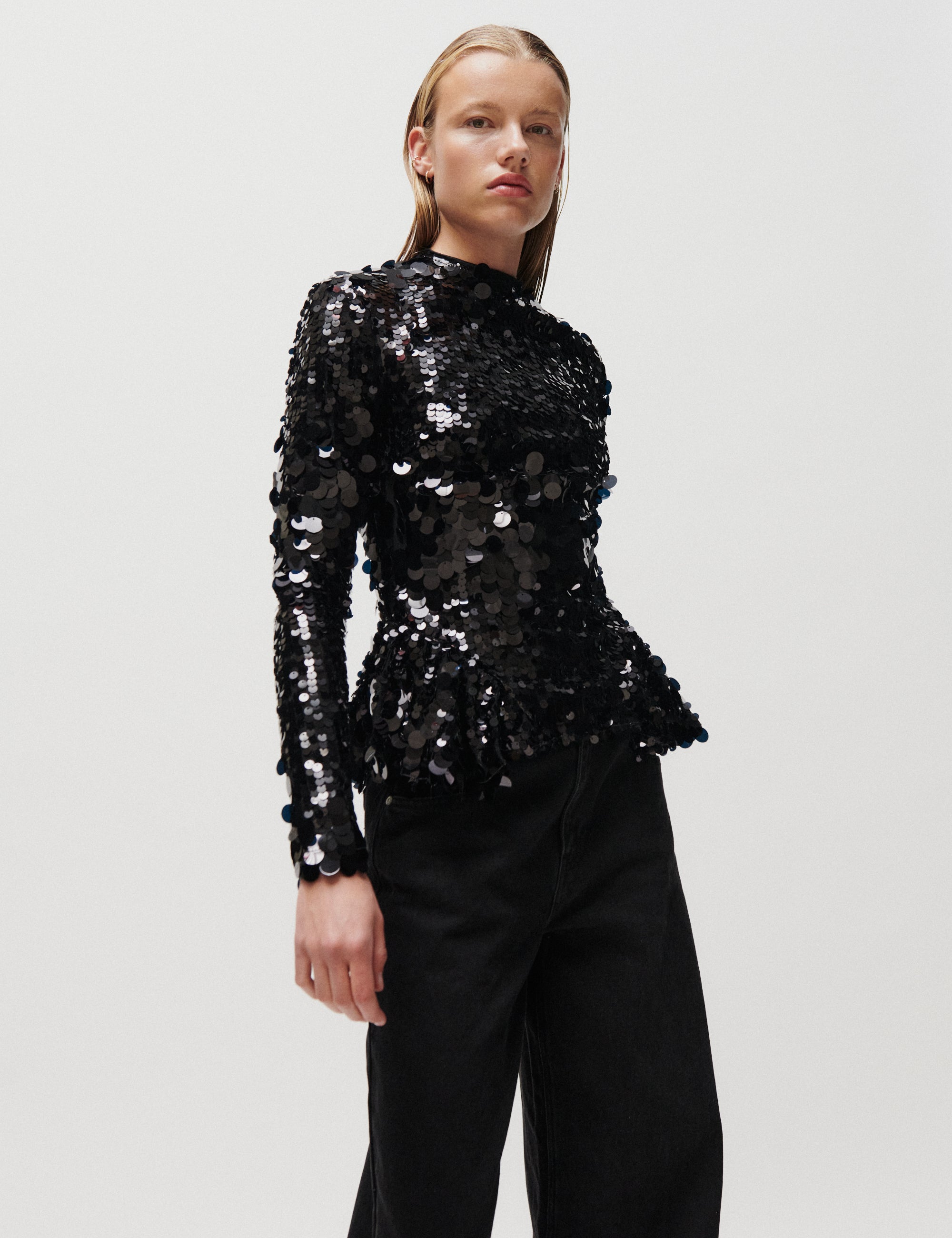 2NDDAY 2NDHista - Glitzy Sequin - Bluse Bluse 190303 Black