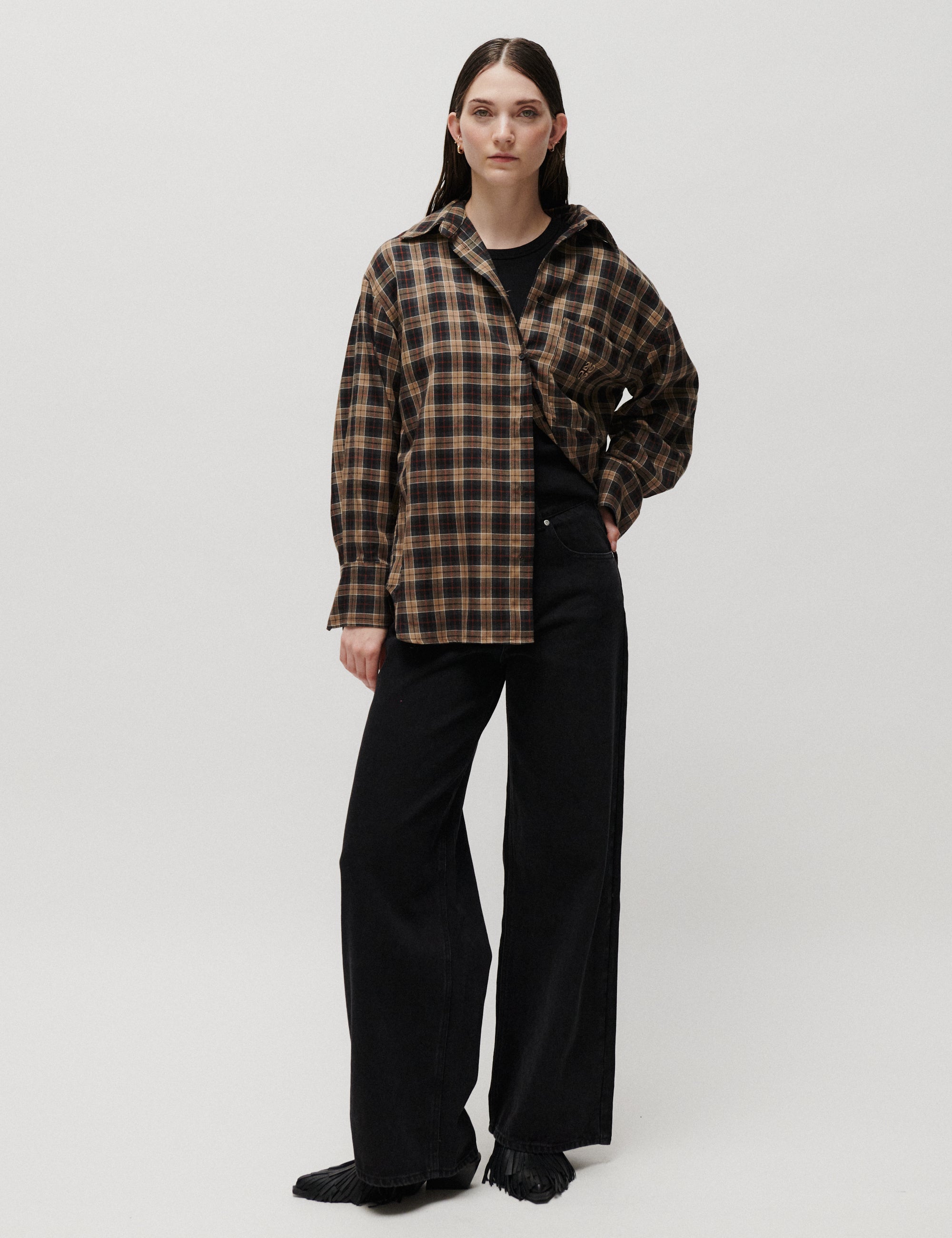 2NDDAY 2NDManny - Classic Flannel - Skjorte Bluse 191234 Rocky Road
