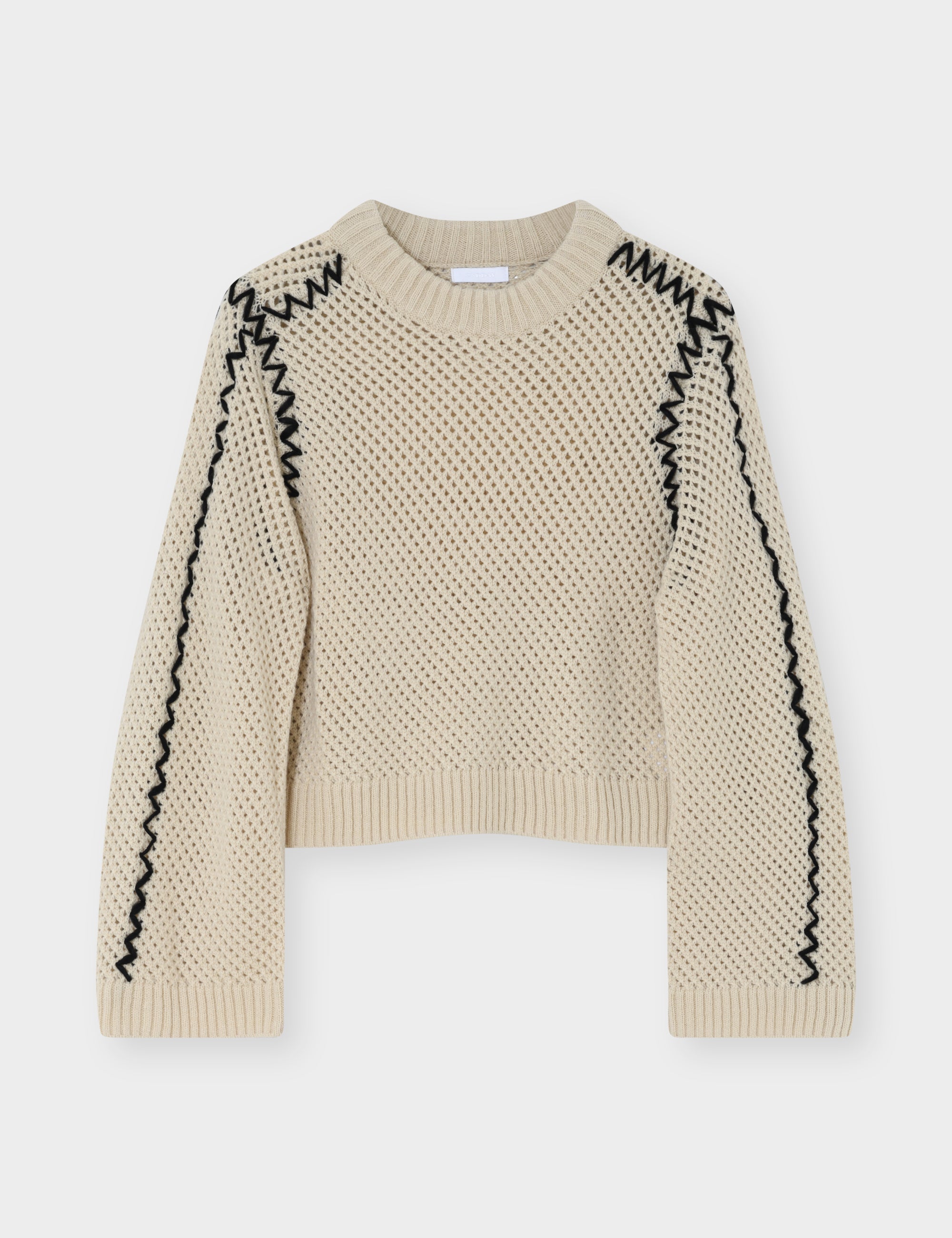 2NDDAY 2NDMarlet - Open Knit Sweater 124301 ALMOND MILK