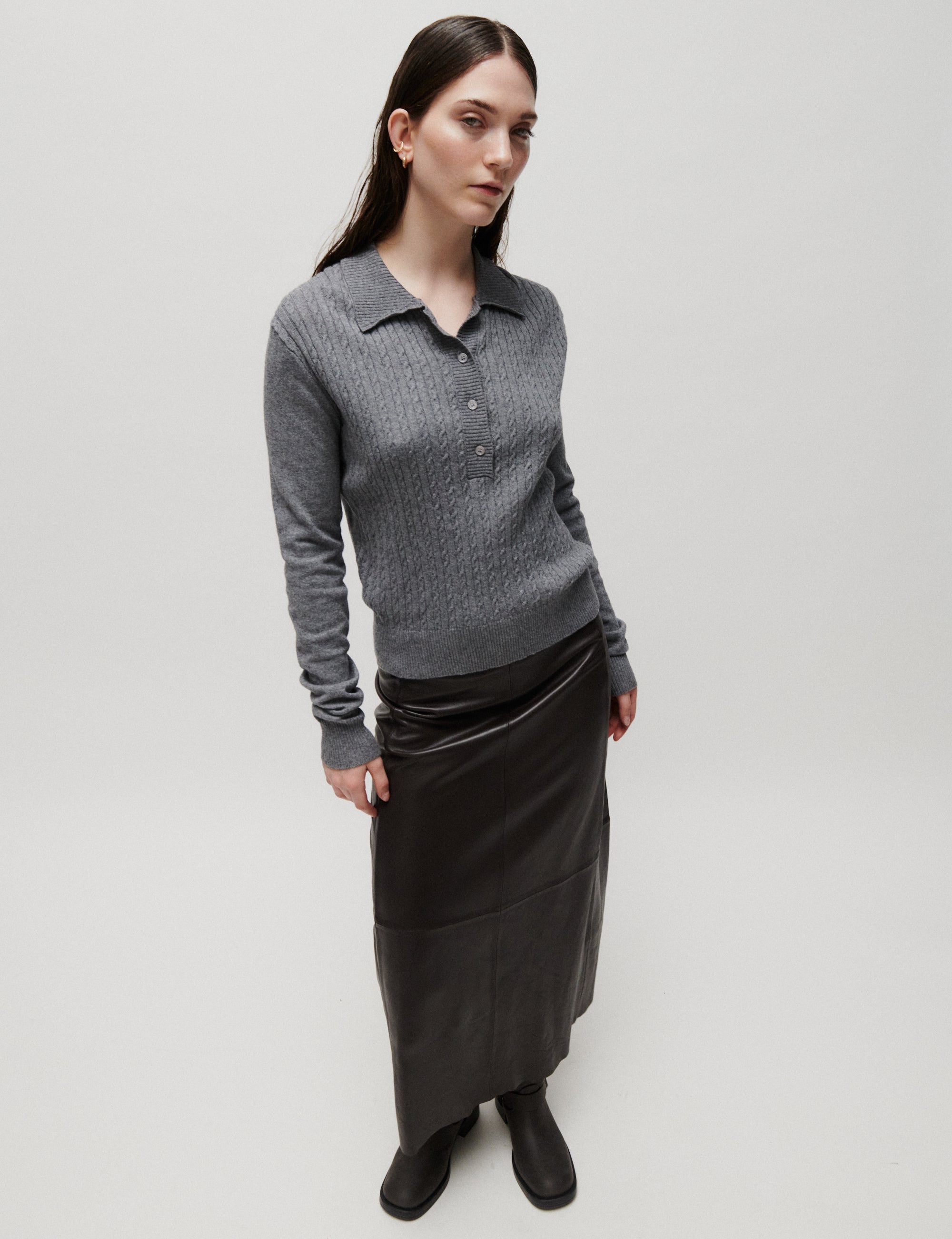 2NDDAY 2NDMarvina - Classic Leather - Nederdel Skirt 191016 JAVA