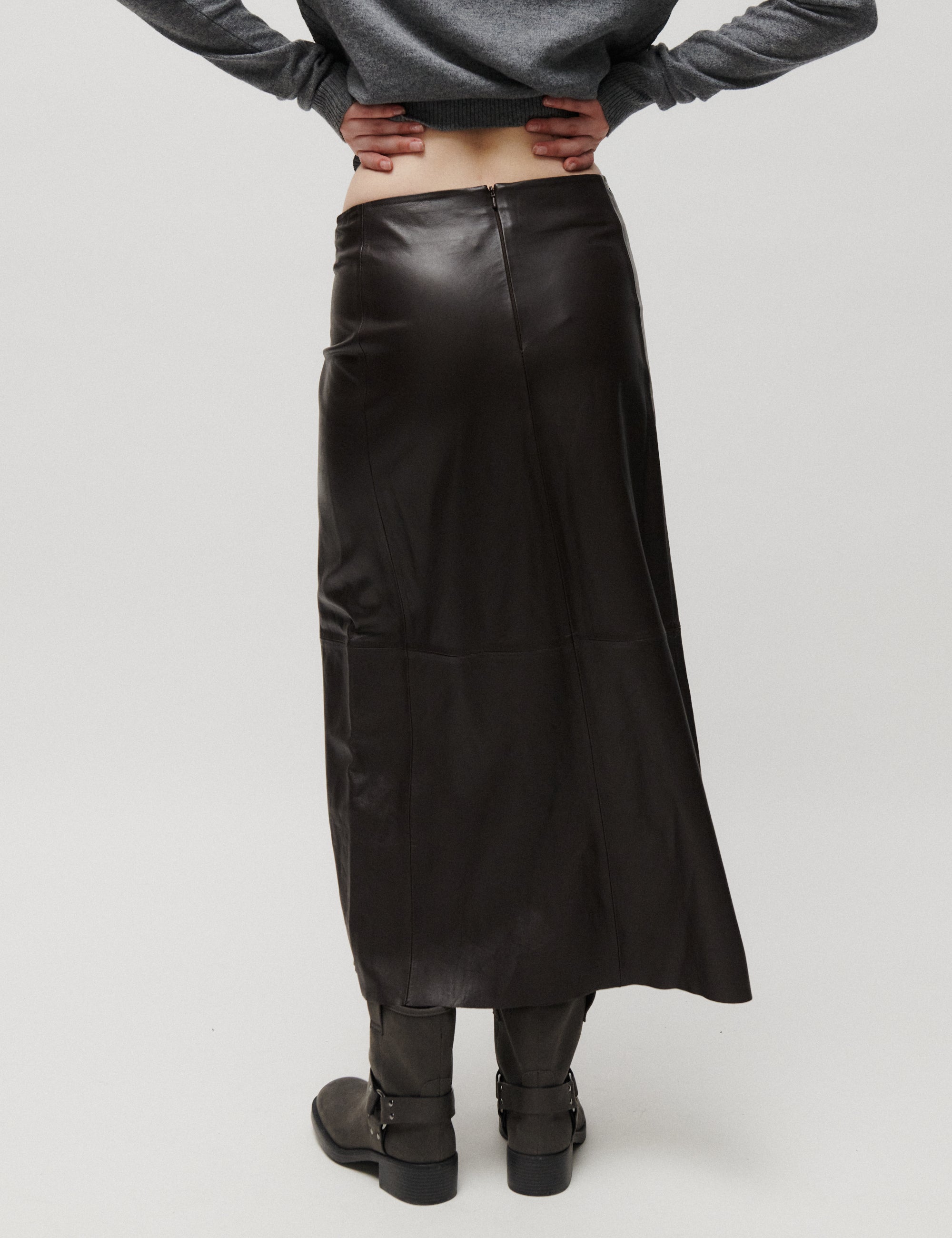 2NDDAY 2NDMarvina - Classic Leather - Nederdel Skirt 191016 JAVA