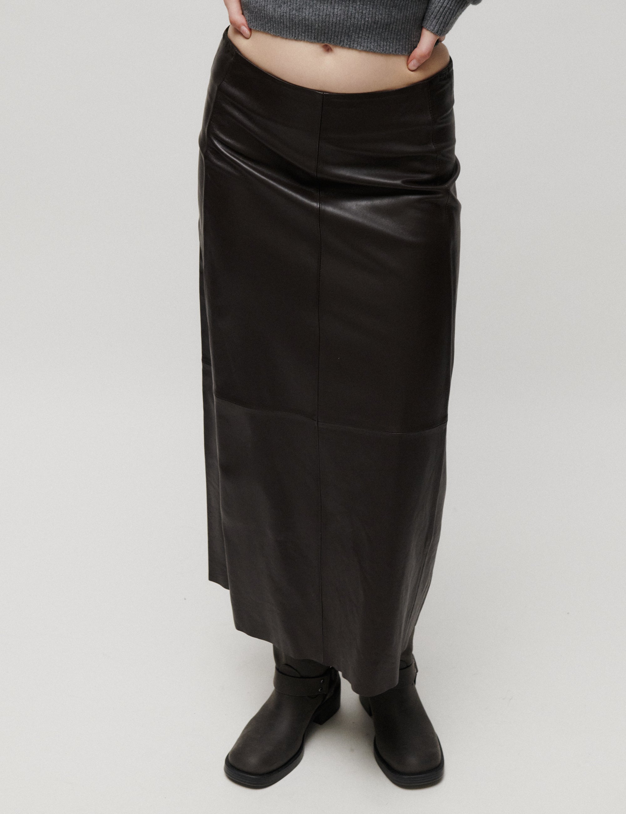 2NDDAY 2NDMarvina - Classic Leather - Nederdel Skirt 191016 JAVA