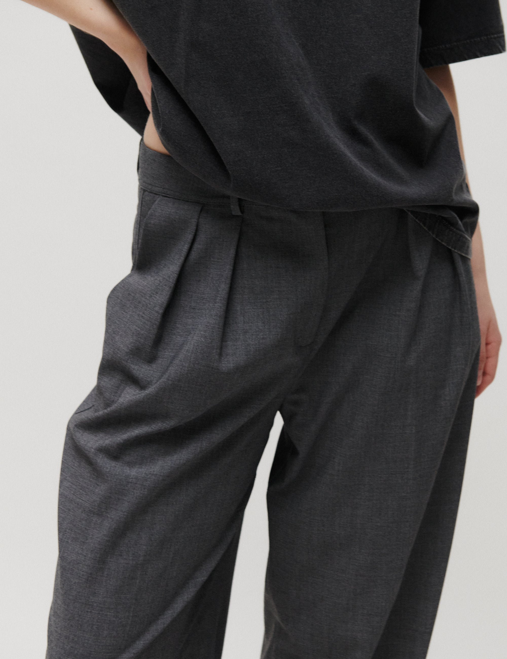 2NDDAY 2NDMille - Melange Suiting - Bukser Bukser 420129 Light Grey Melange
