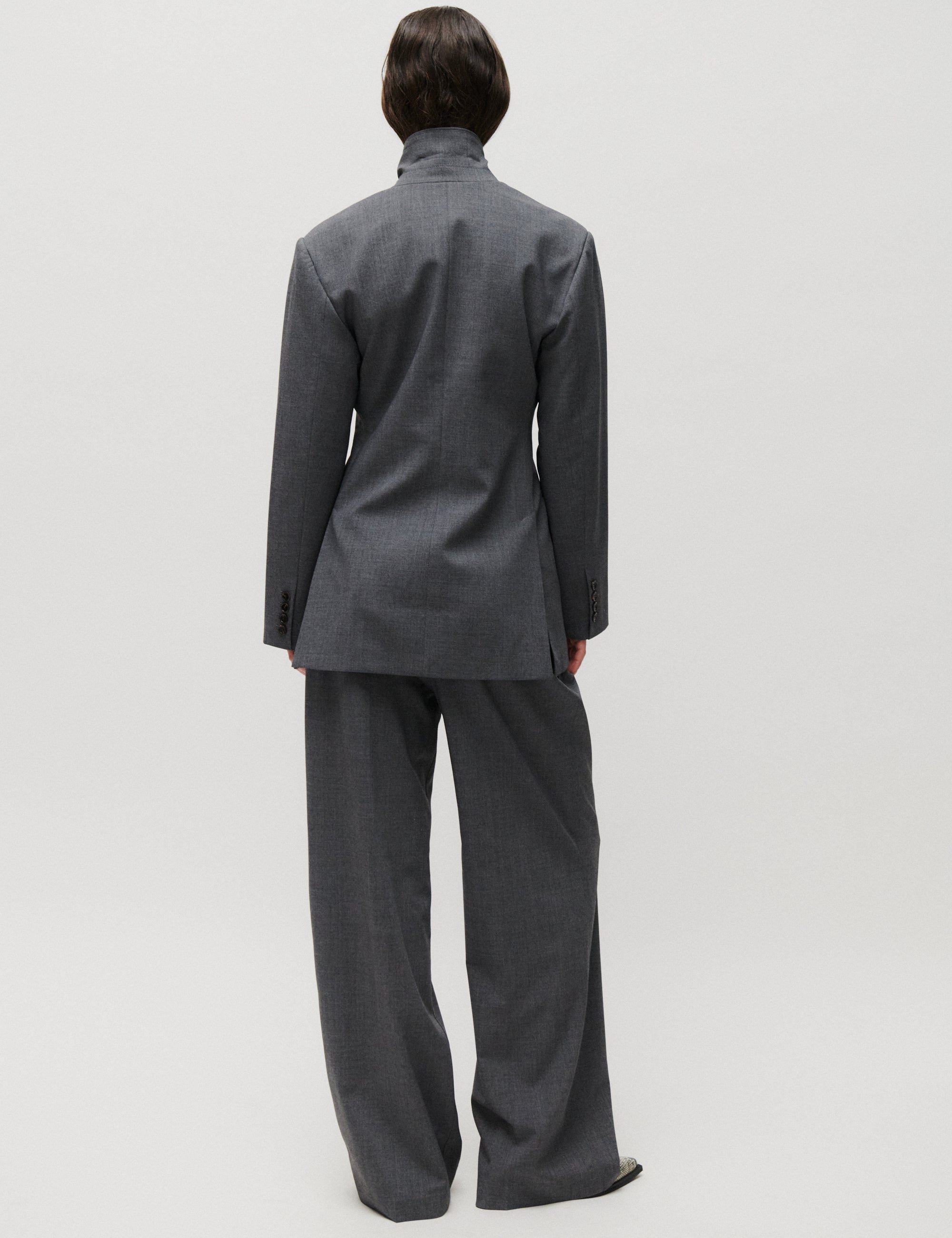 2NDDAY 2NDMille - Melange Suiting - Bukser Bukser 420129 Light Grey Melange