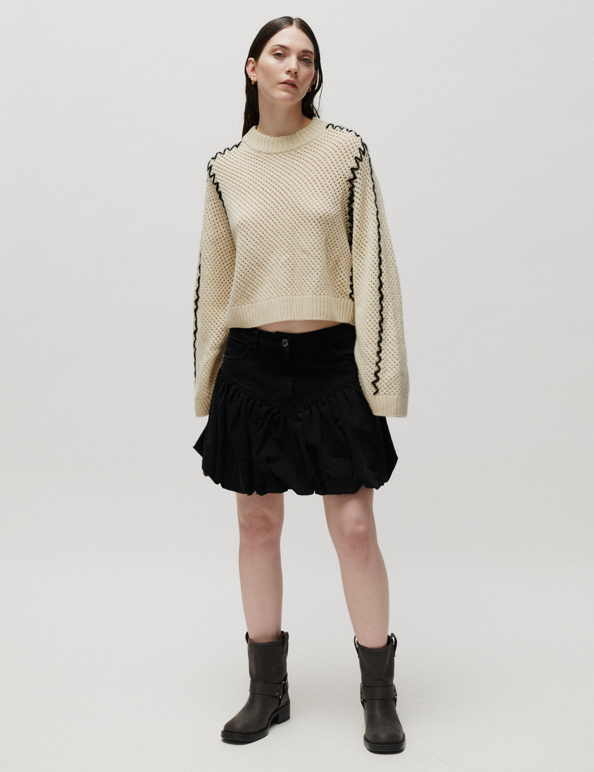 2NDDAY 2NDOllay - Winter Black Wash Skirt D002 Black Denim