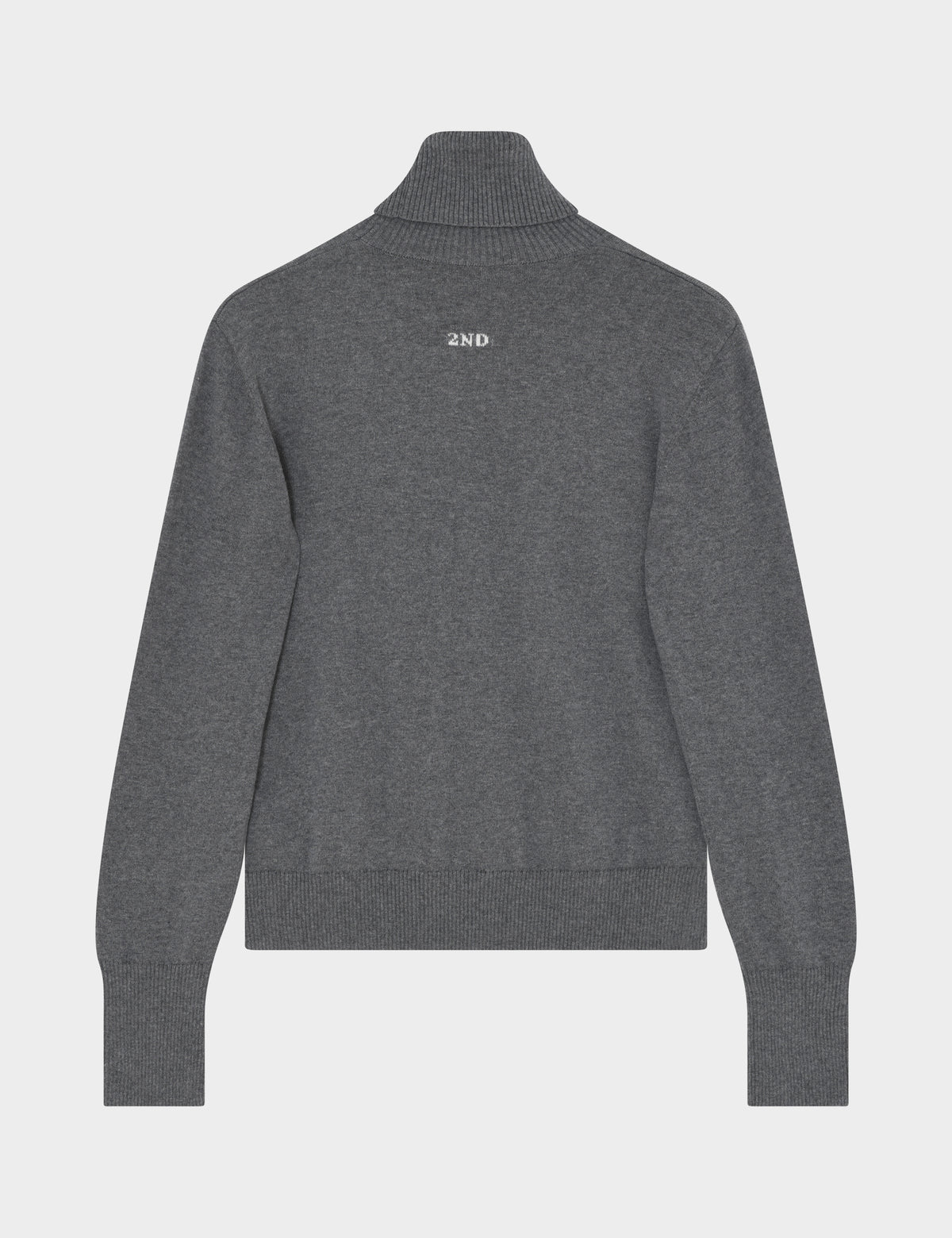 2NDDAY 2NDPorto - Soft Wool Sweater 11991 Medium Grey Mel.