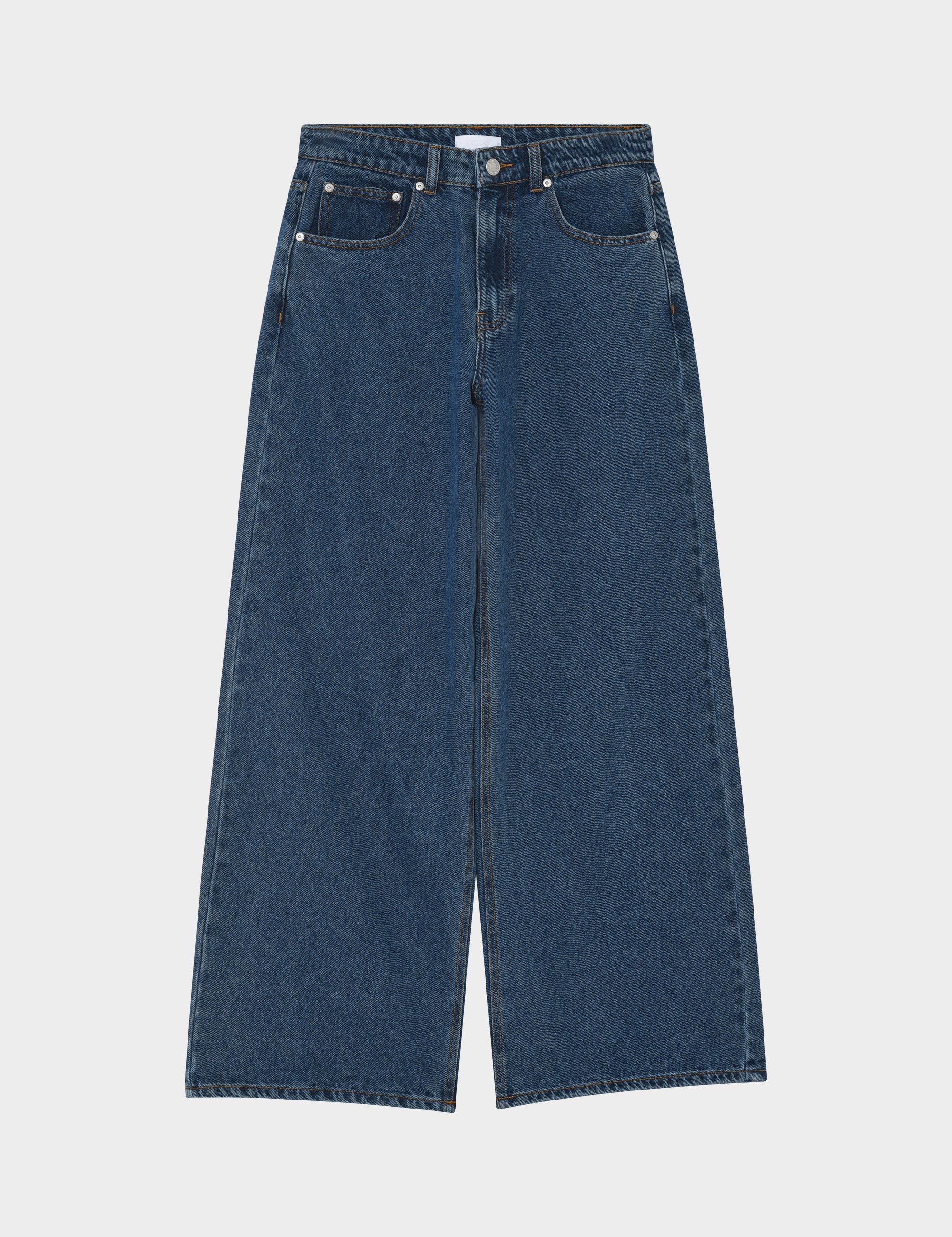 2NDDAY 2NDRoden - Midblue Wash Bukser D019 Mid Blue