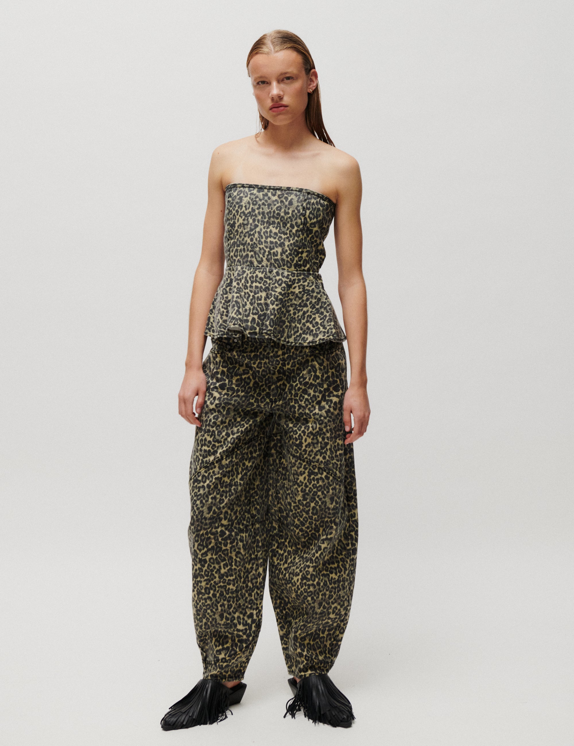 2NDDAY 2NDSaphie - Print Denim - Top Top 420162 Leo AOP