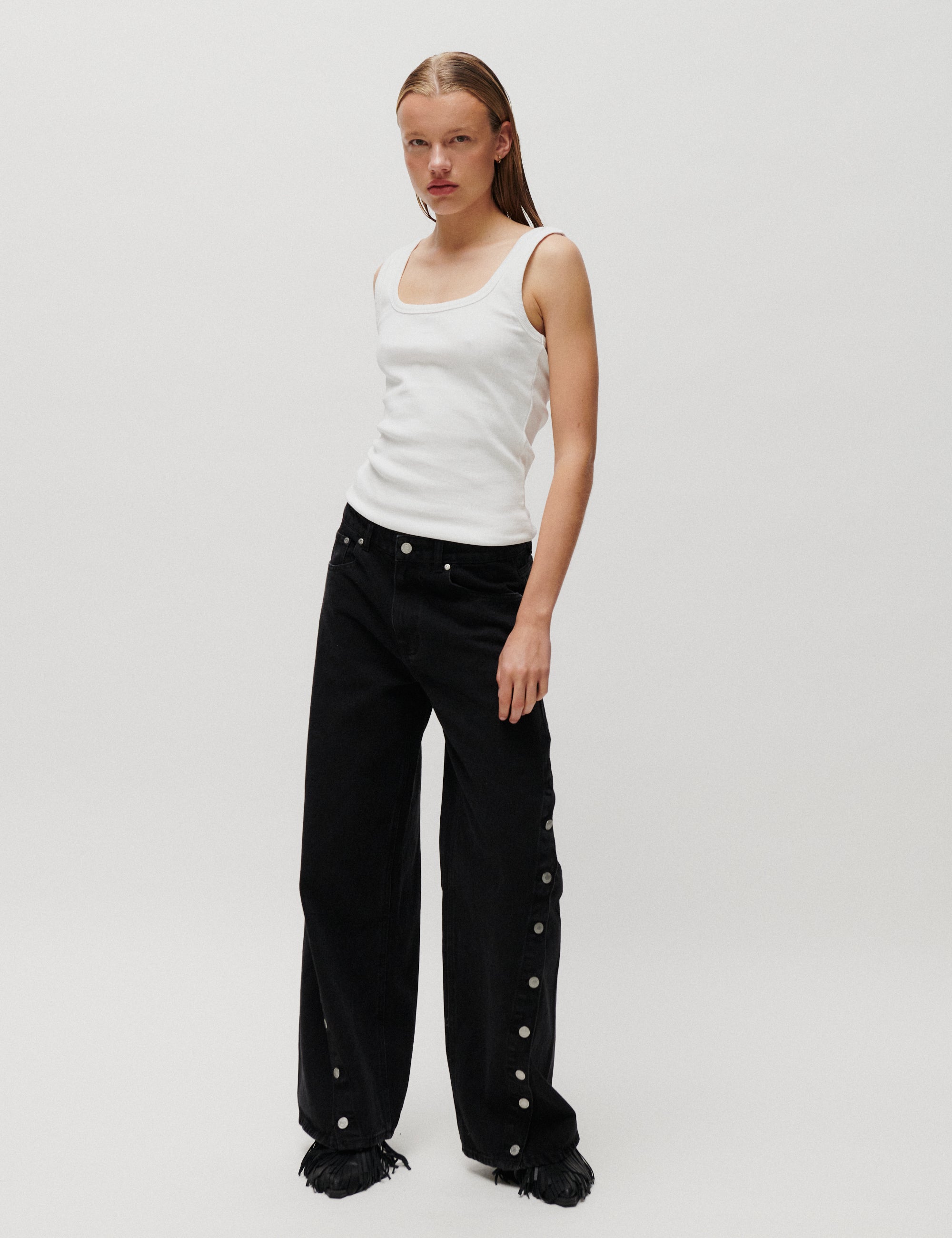 2NDDAY 2NDTyler - Black Wash Bukser D002 Black Denim