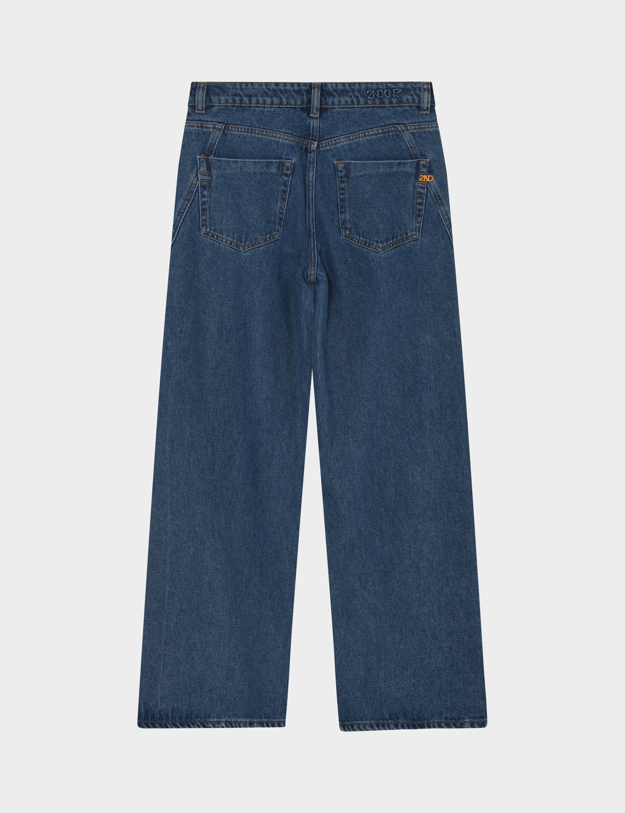 2NDDAY 2NDTyler - Midblue Wash Bukser D019 Mid Blue