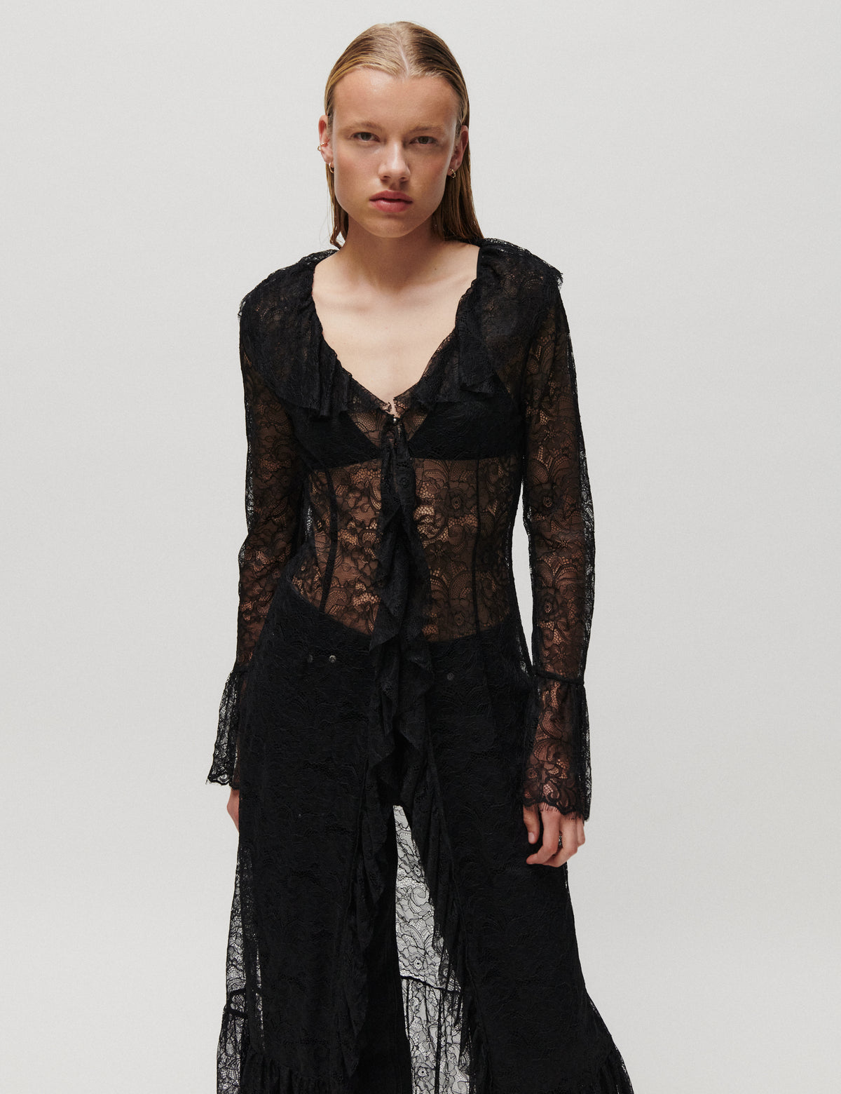 2NDDAY 2NDWilletta - Refined Lace Kjole 190303 Black