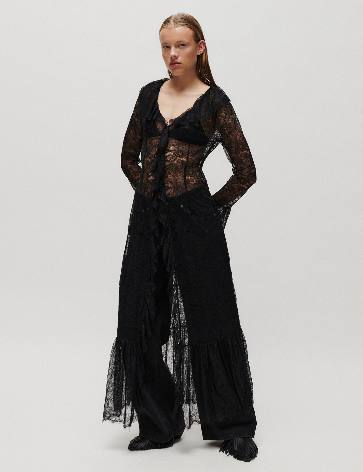 2NDDAY 2NDWilletta - Refined Lace Kjole 190303 Black