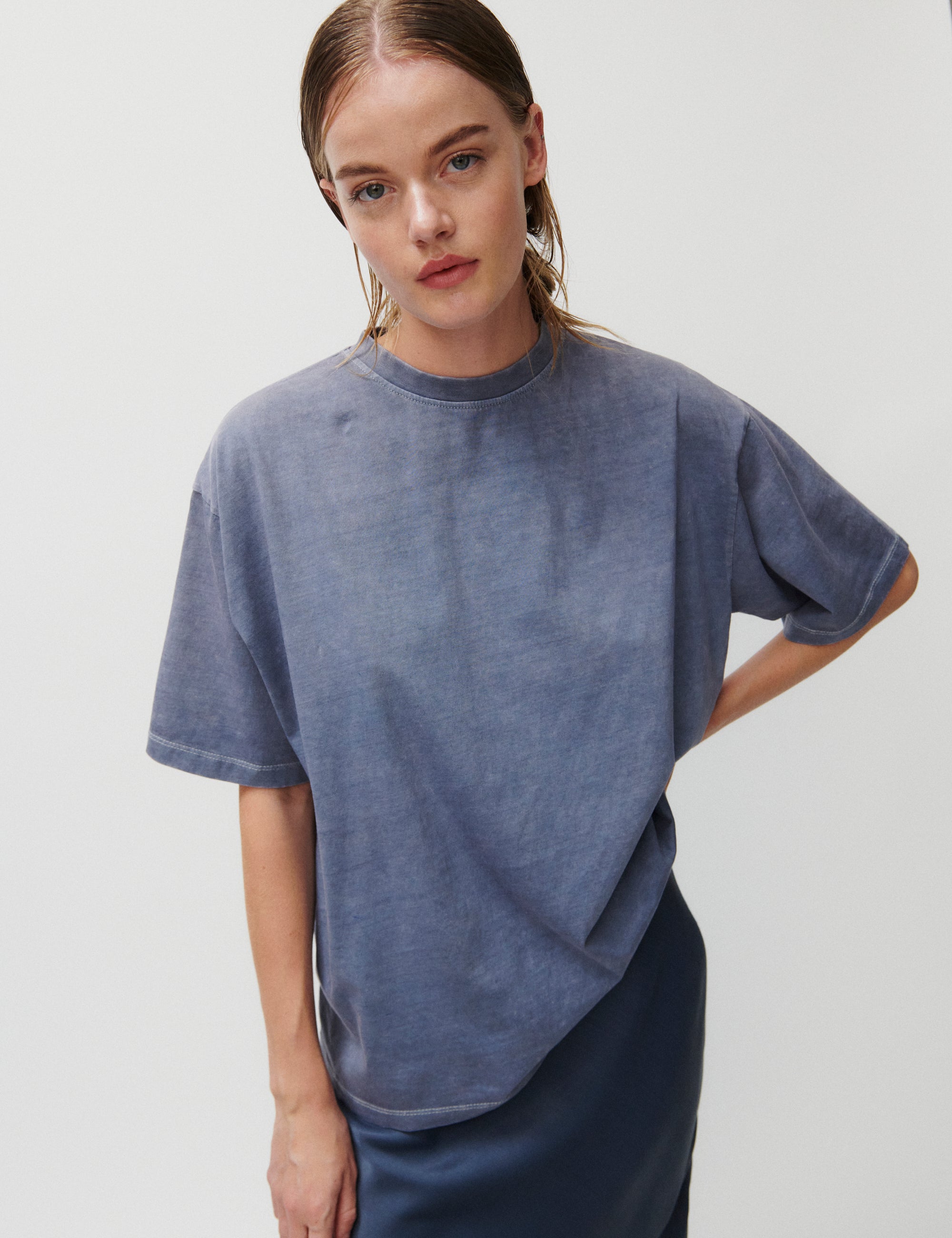 2NDDAY 2ND Arale TT - Light weight Jersey Tops & T-Shirts 183916 Flint stone