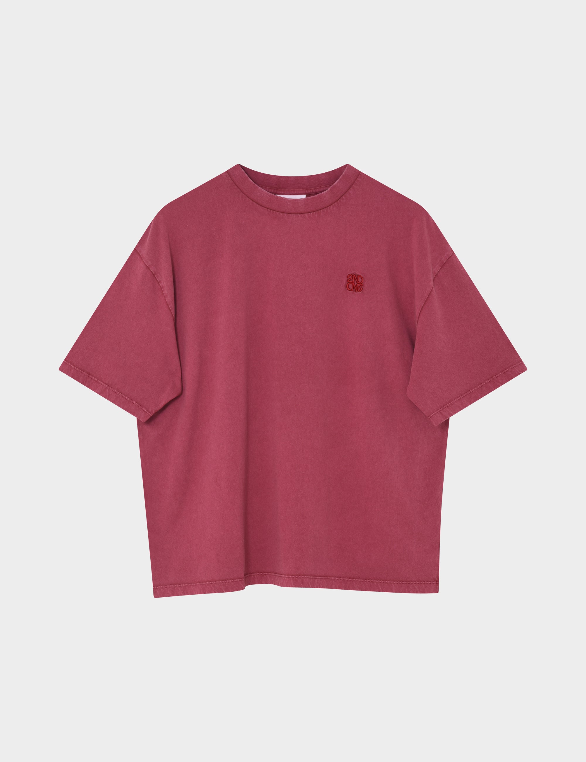 2NDDAY 2ND Araly TT - Overwashed Jersey - T-shirt T-shirt 191930 Pomegranate