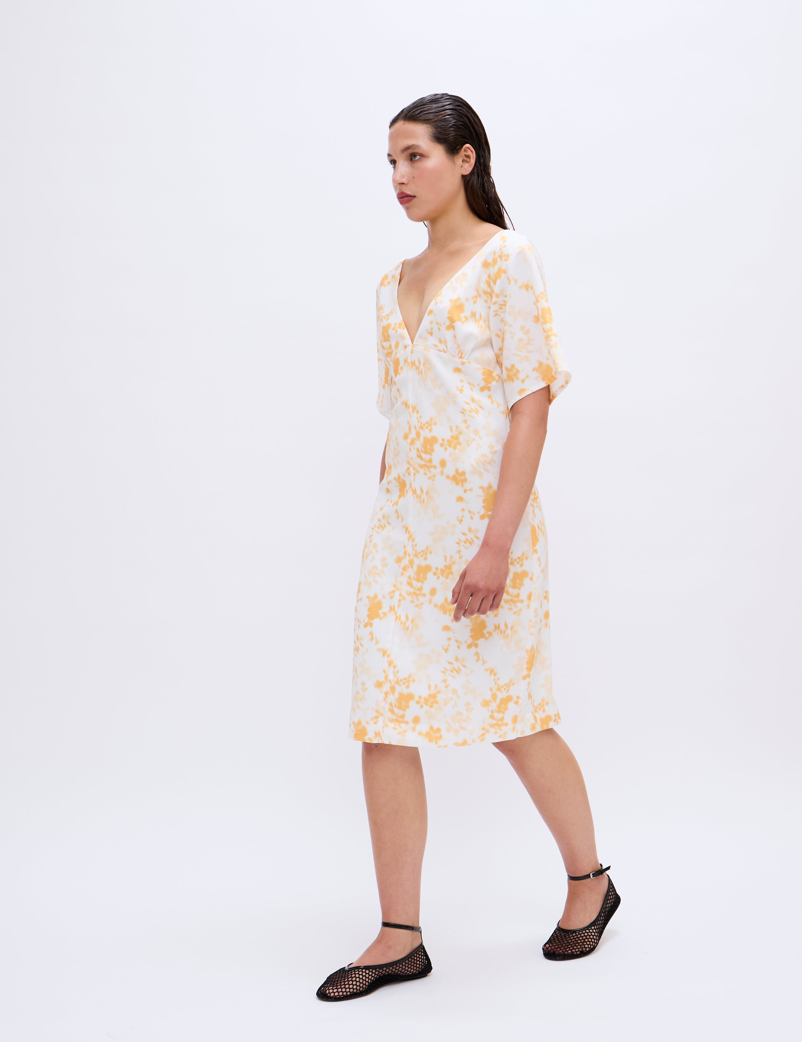 2NDDAY 2ND Audette - Fine Texture Dress 420141 Saffron Flower