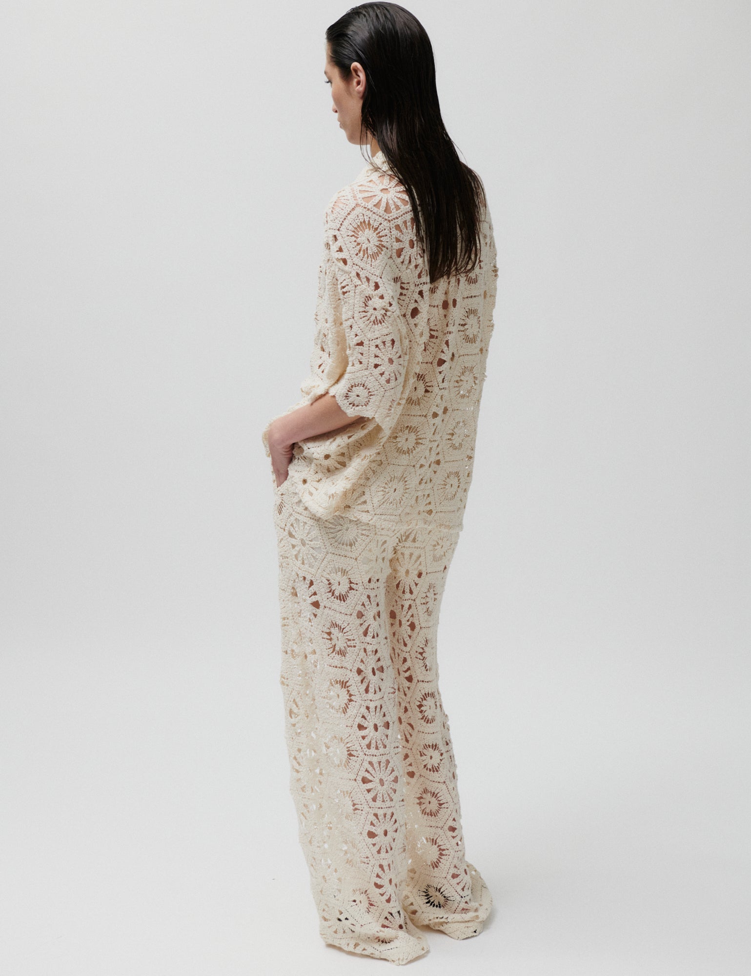 2NDDAY 2ND Austin - Dry Crochet Shirts & Blouses 114801 TOFU