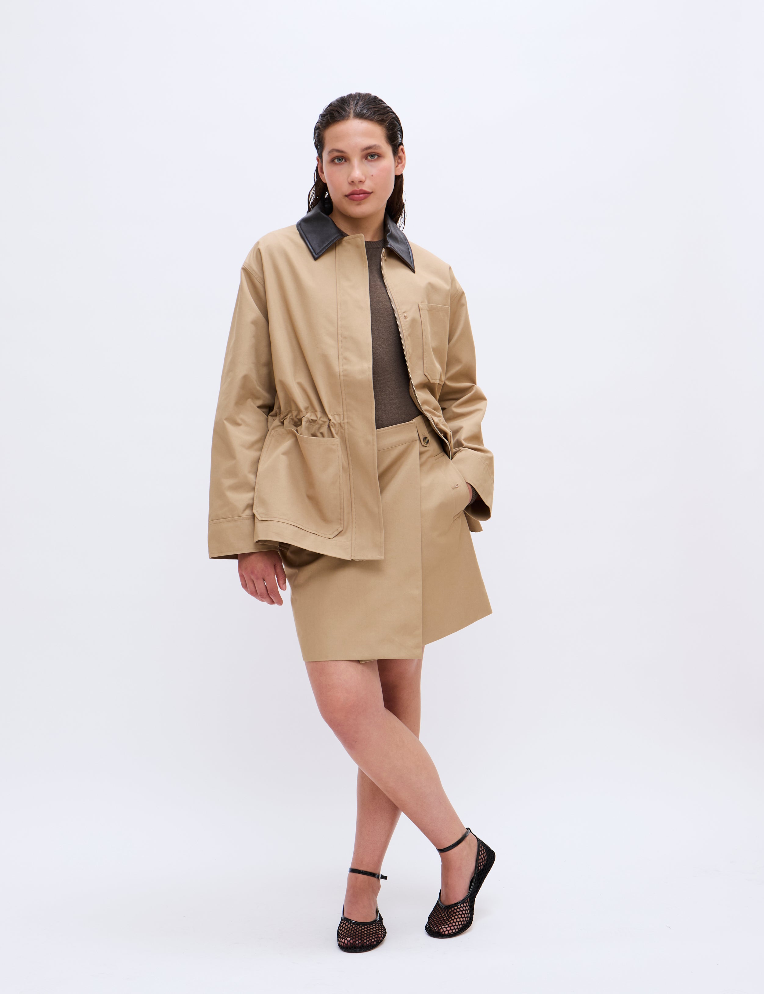 2NDDAY 2ND Bruce - Firm Cotton Jackets 171022 Kelp
