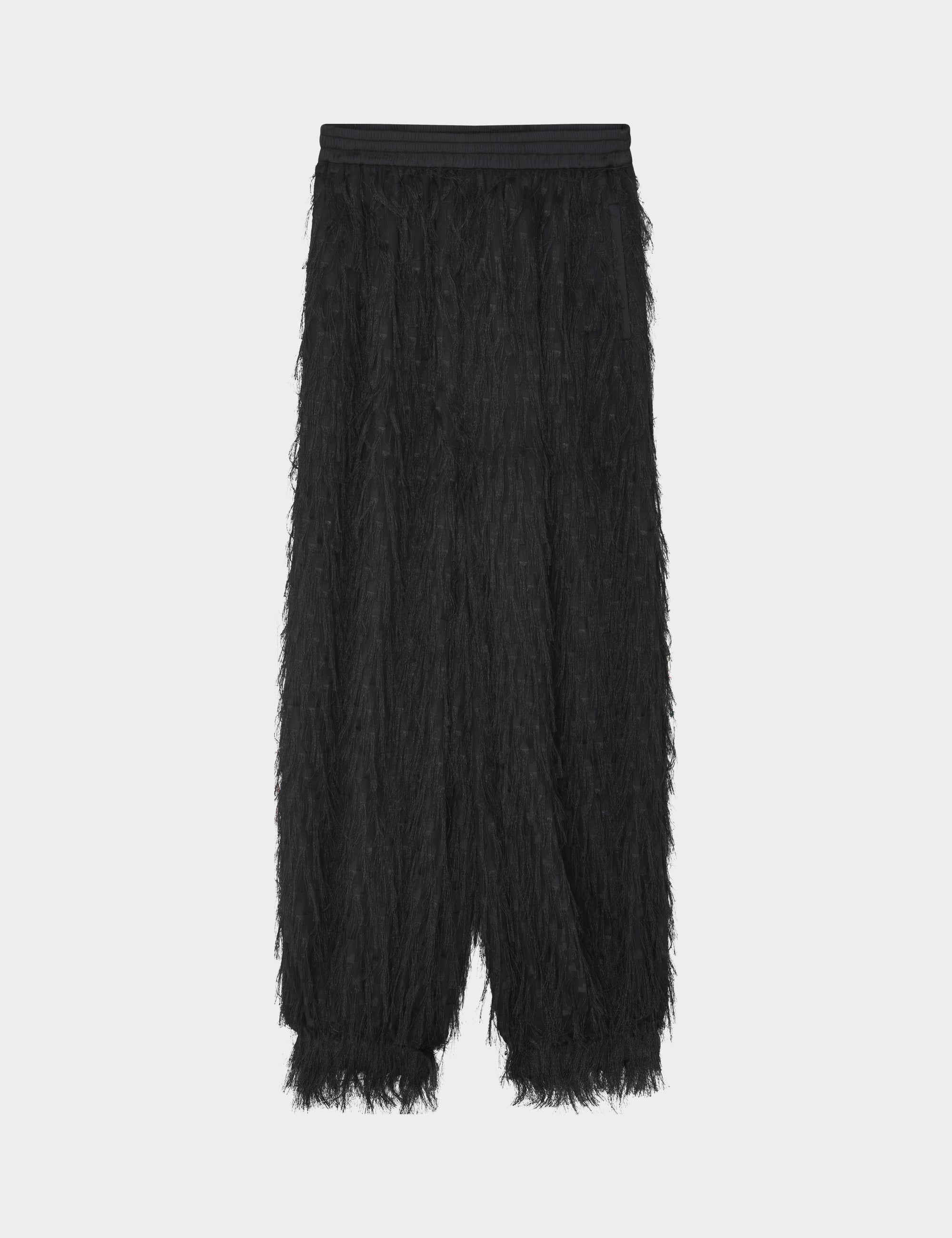2NDDAY 2ND Caleb - Textured Fringe - Bukser Bukser 190303 Black