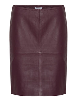 2NDDAY 2ND Cecilia - Classic Leather Skirt 191627 Port Royale
