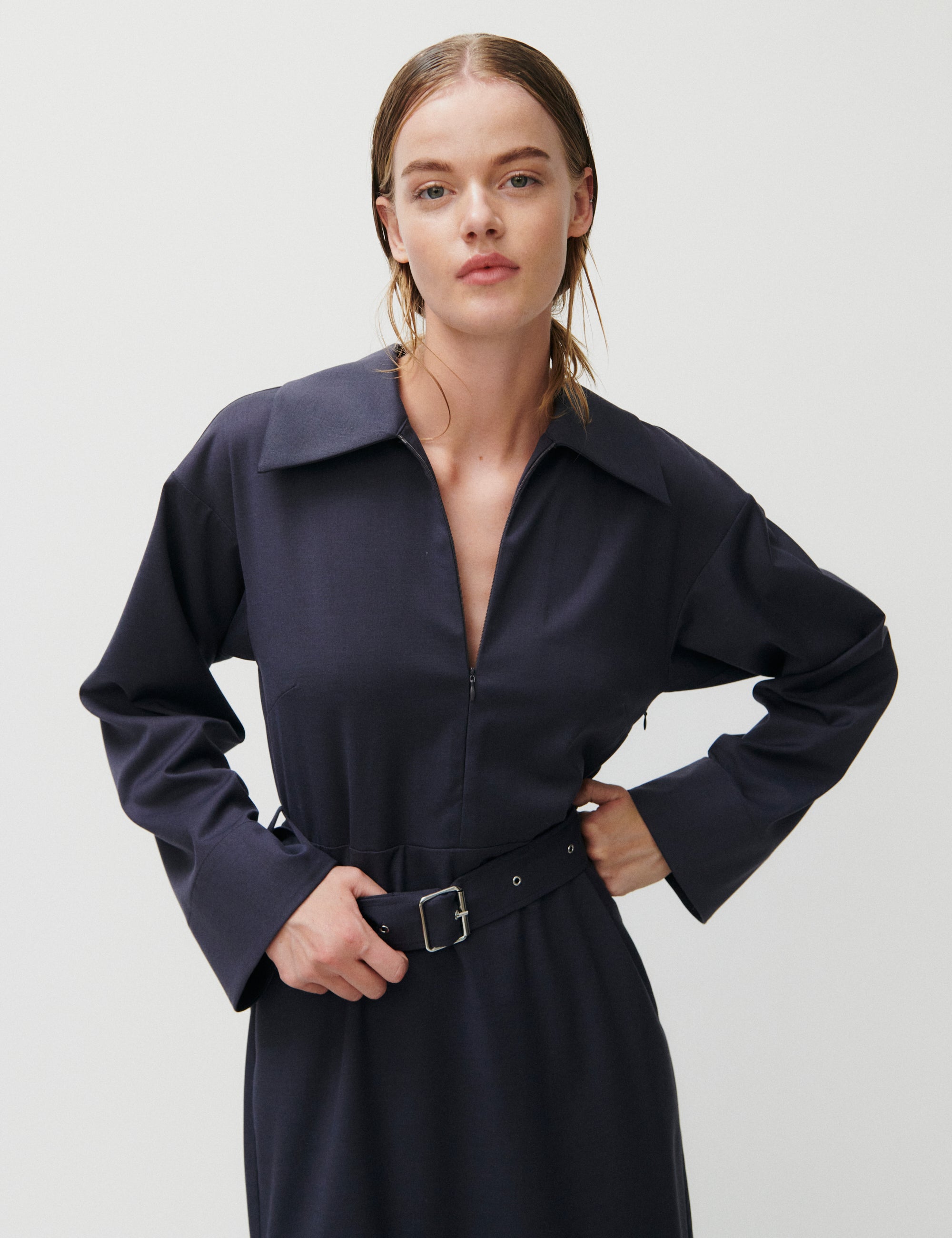 2NDDAY 2ND Domella - Mid weight Suiting Dress 193918 Periscope