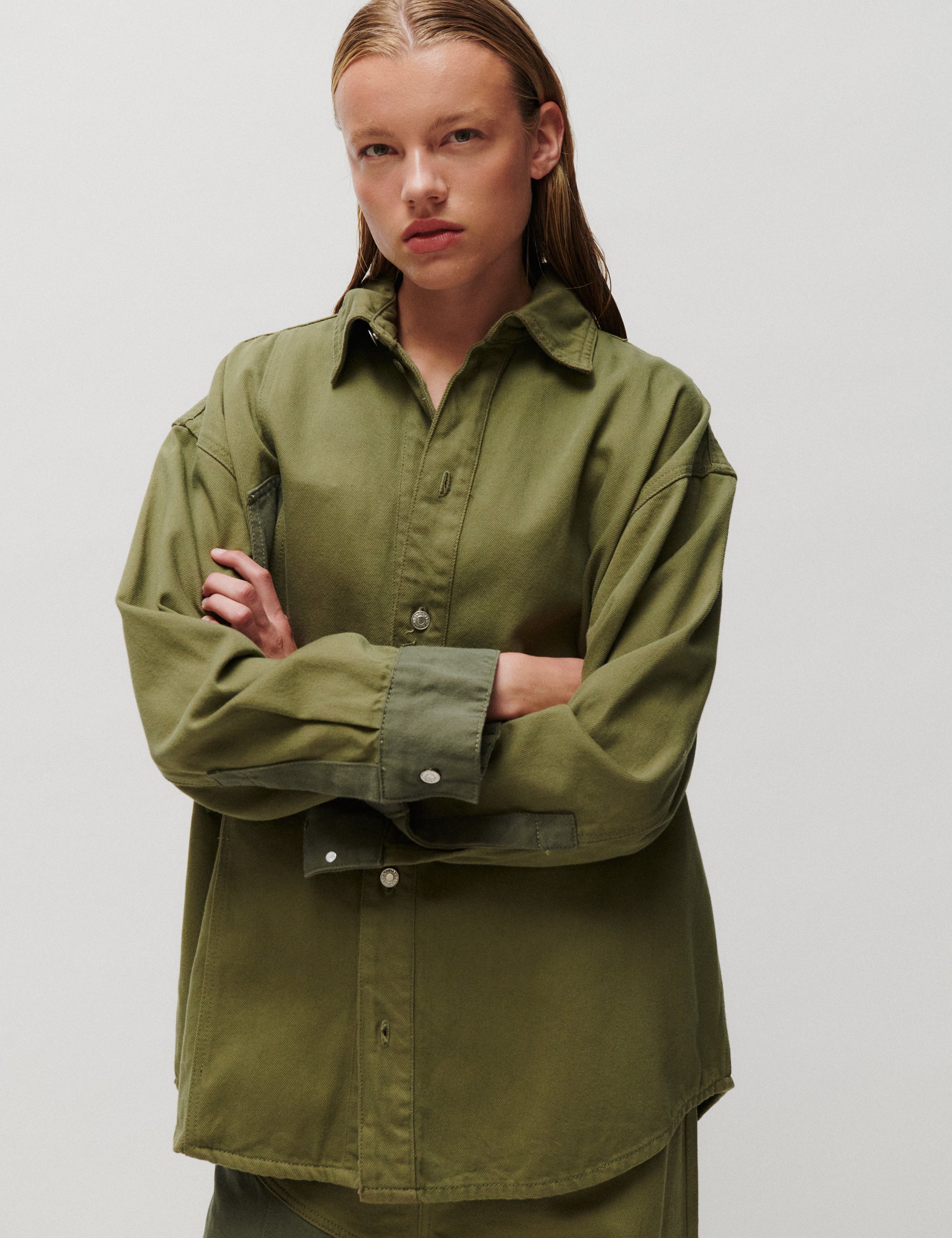 2NDDAY 2ND Dominic - Twill Denim - Skjorte Bluse 190510 Kalamata