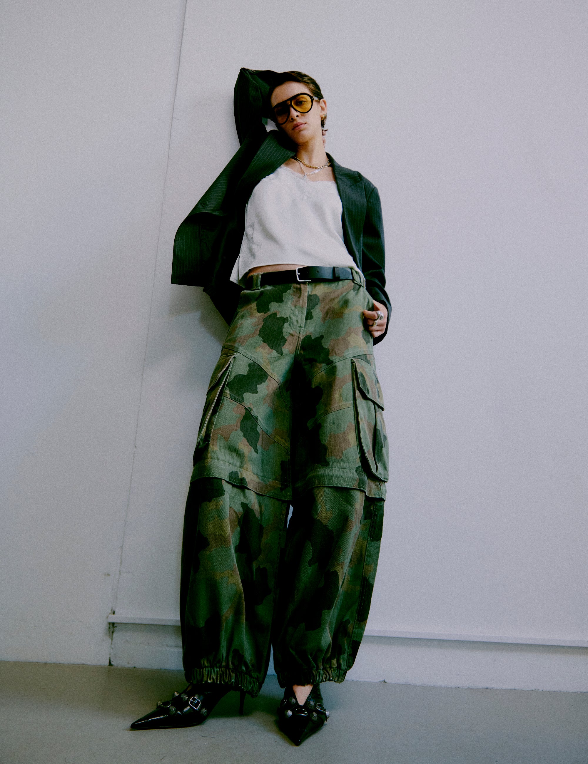 2NDDAY 2ND Erlene - Twill Denim - Bukser Bukser 180420 Flur leaf clover print