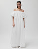 2ND Gia - Fine Crispy Poplin -Dress - Brilliant White