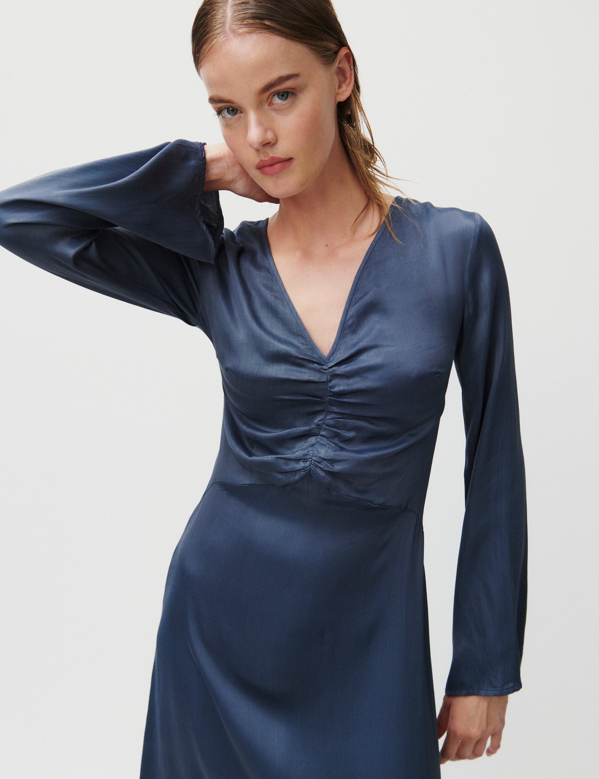 2NDDAY 2ND Gritt - Viscose Kjole 183916 Flint stone