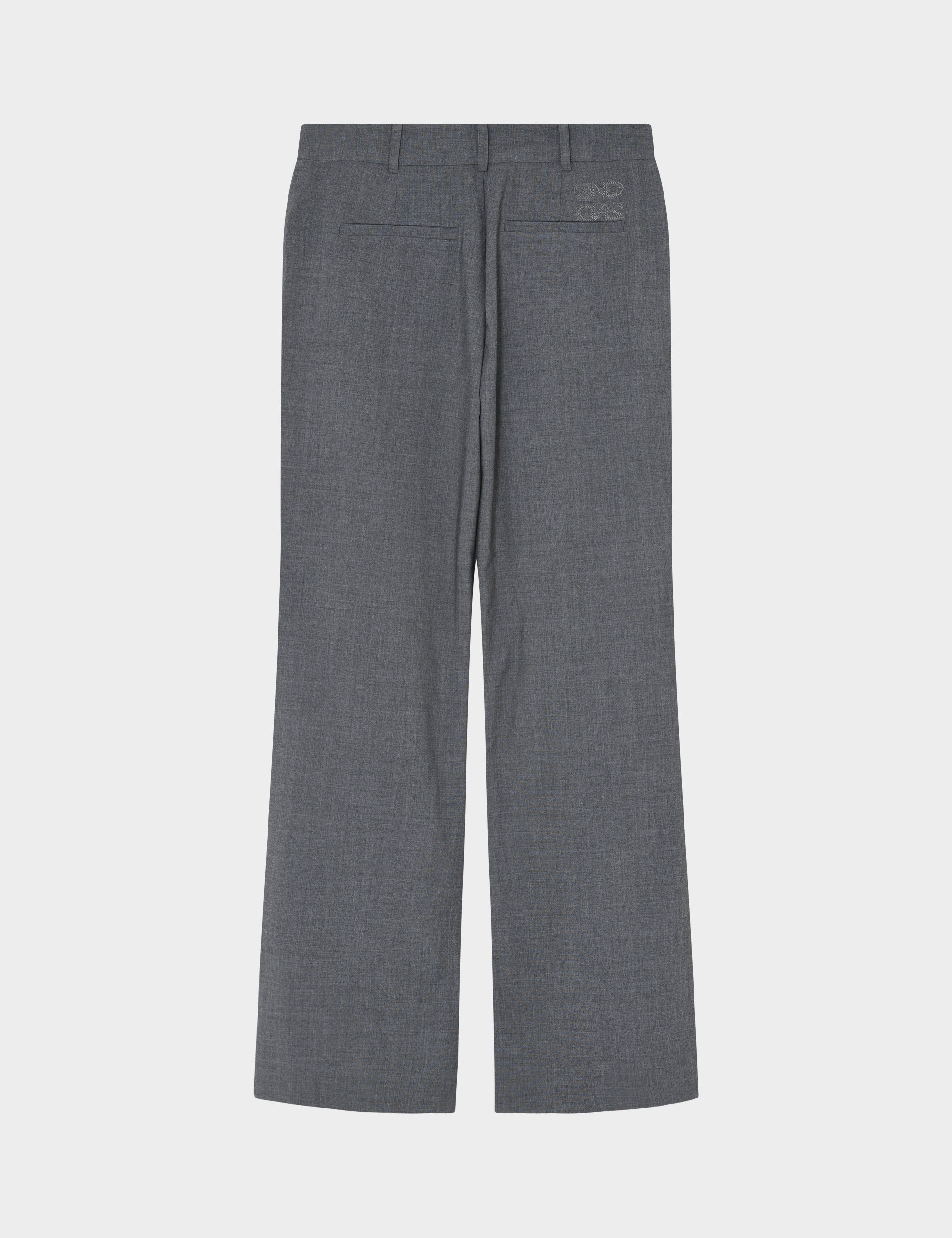 2NDDAY 2ND Hattoria - Melange Suiting Bukser 420129 Light Grey Melange