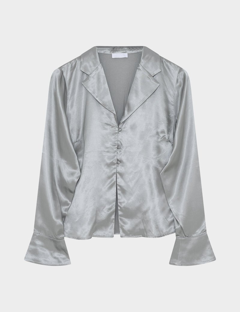 2NDDAY 2ND Isabelle TT - Satin Bliss Shirts & Blouses 154305 Quarry