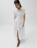 2ND Jamie - Crisp Summer Shirting - Kjole - Brilliant White