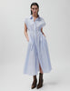 2ND Jamie - Crisp Summer Shirting - Kjole - Serenity