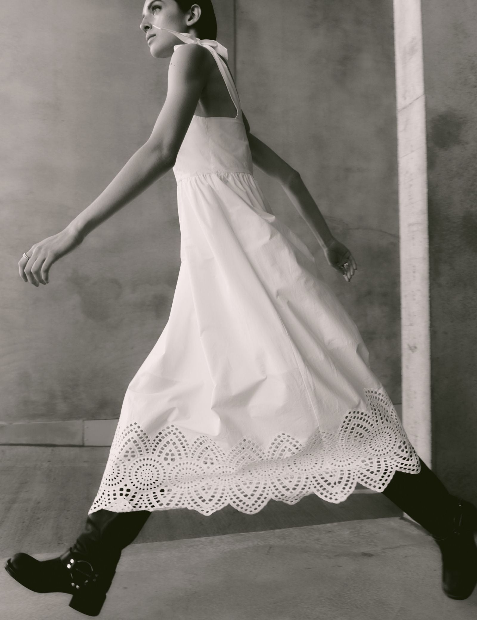 2NDDAY 2ND Kolo - Poplin Charm Kjole 114001 Brilliant White