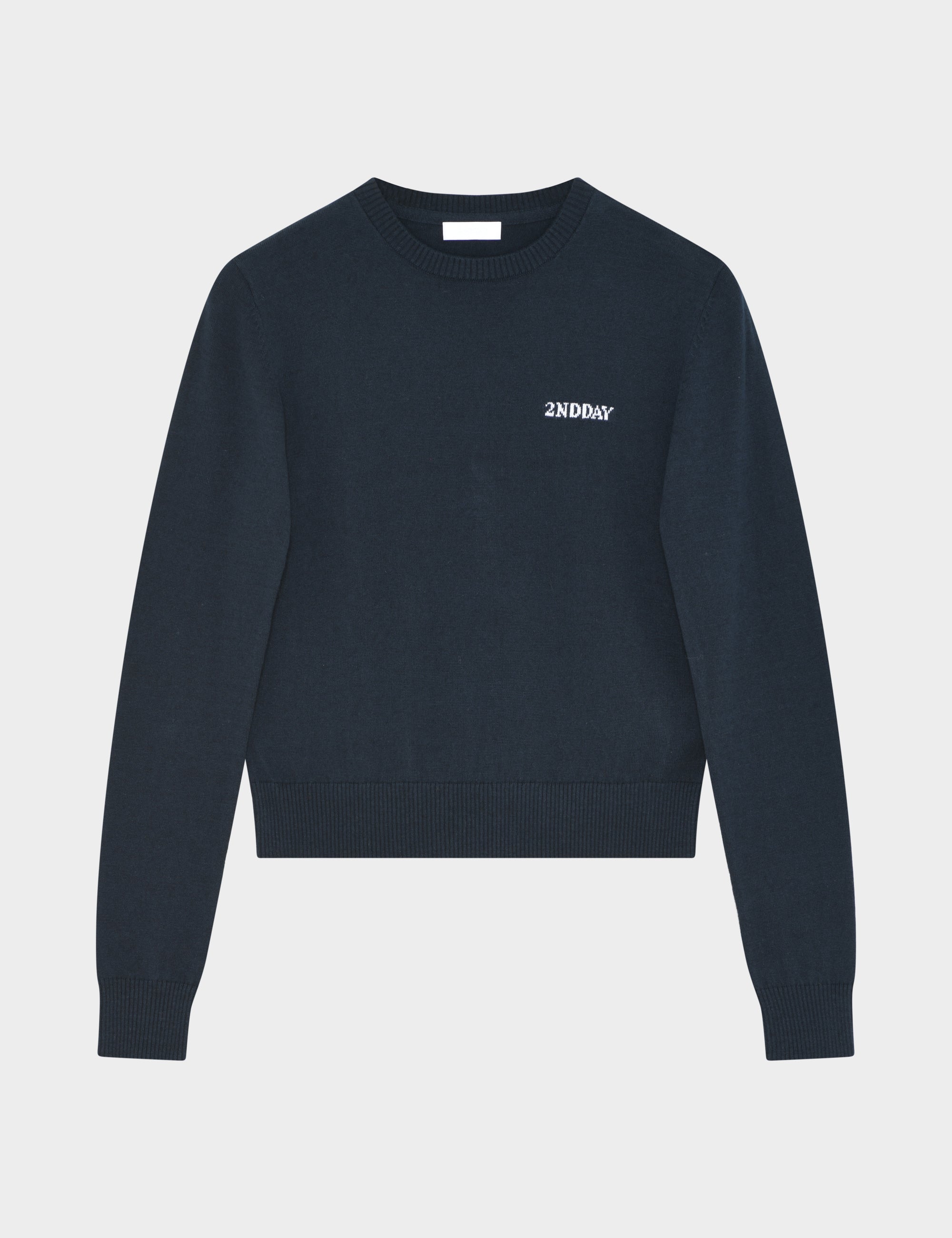 2NDDAY 2ND Lance - Soft Wool Blend Pullover 193923 Navy Blazer