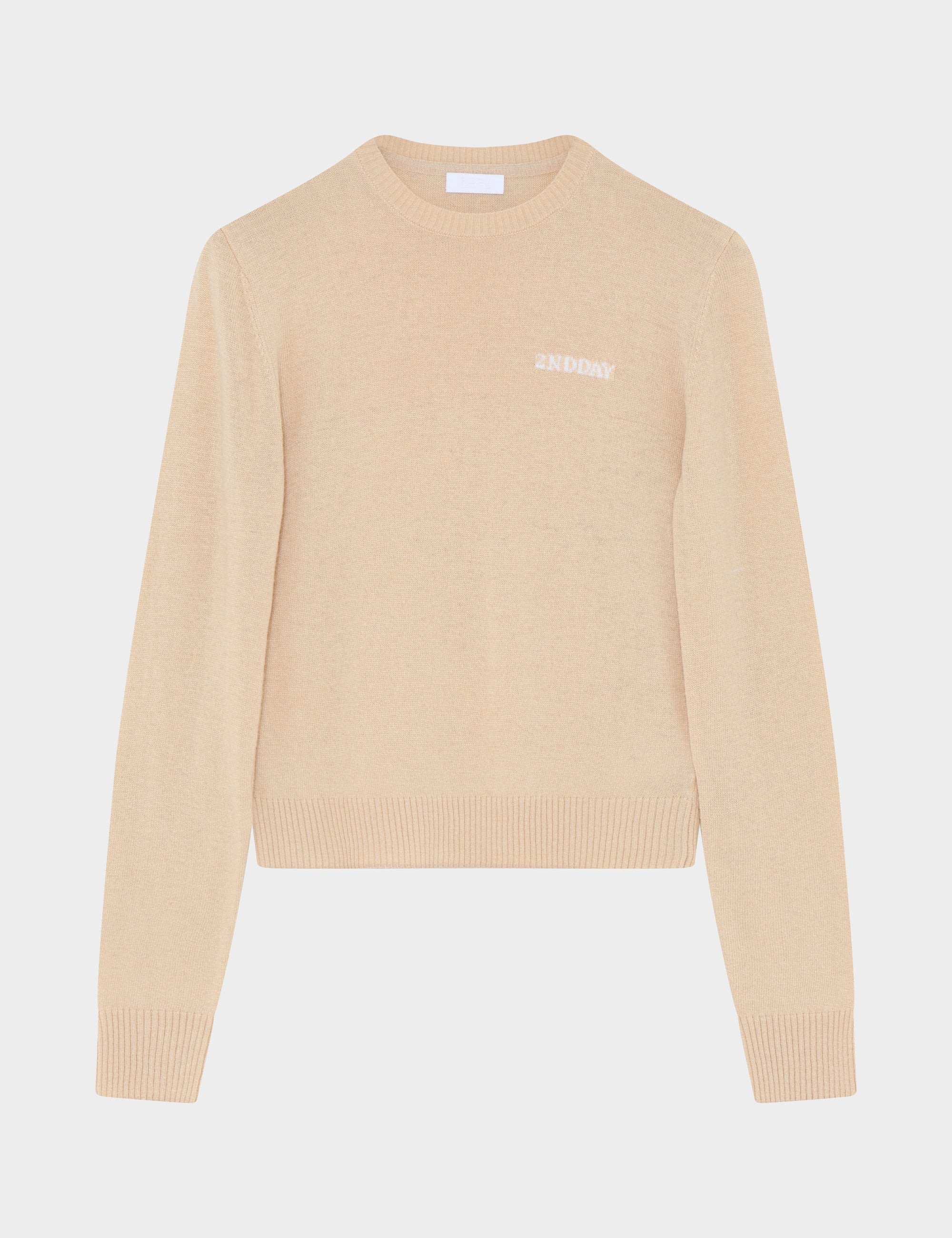 2NDDAY 2ND Lance TT - Soft Wool Blend Pullover 131006 Créme Brulèe
