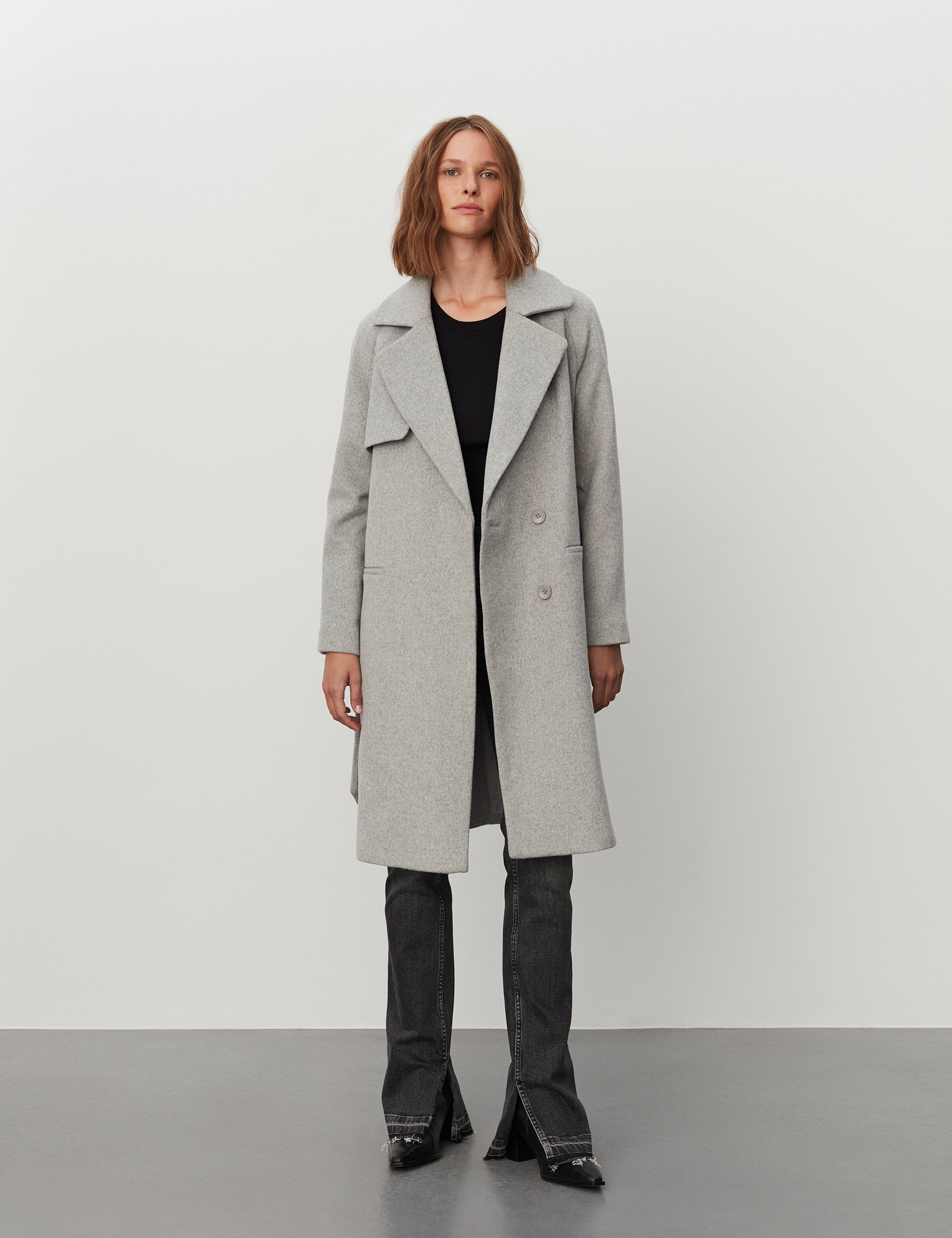 2NDDAY 2ND Livia Frakke Coats 11990 Light Grey Mel.