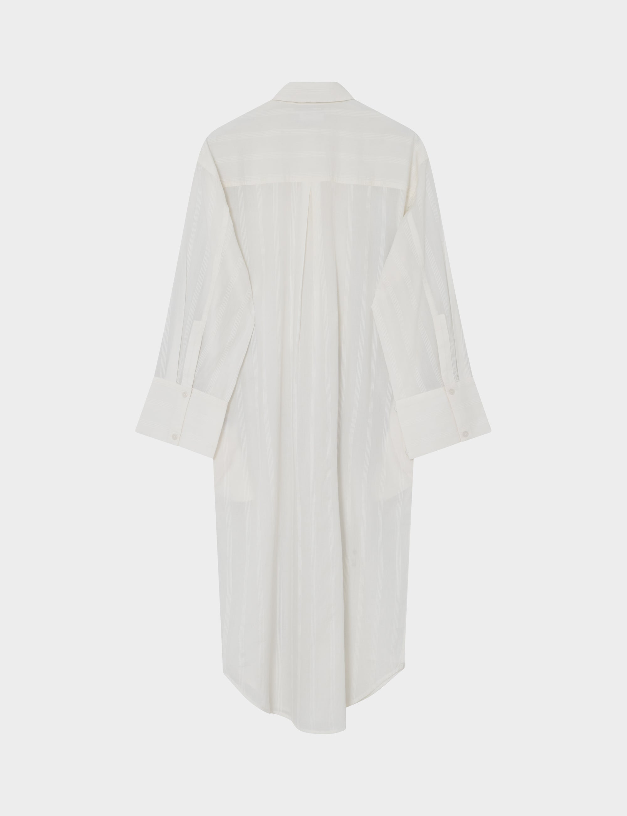 2NDDAY 2ND Maddy - Crispy Cotton Stripe Kjole 111001 WHITE ALYSSUM