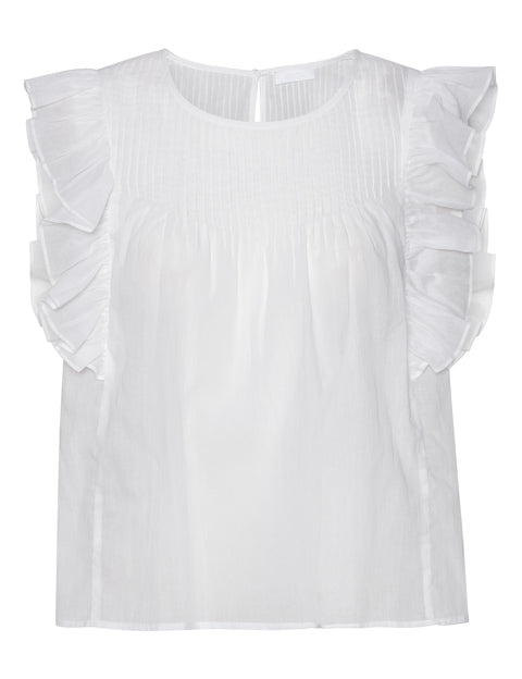 2NDDAY 2ND Martina ThinkTwice Top Tops & T-Shirts 110601 Bright White