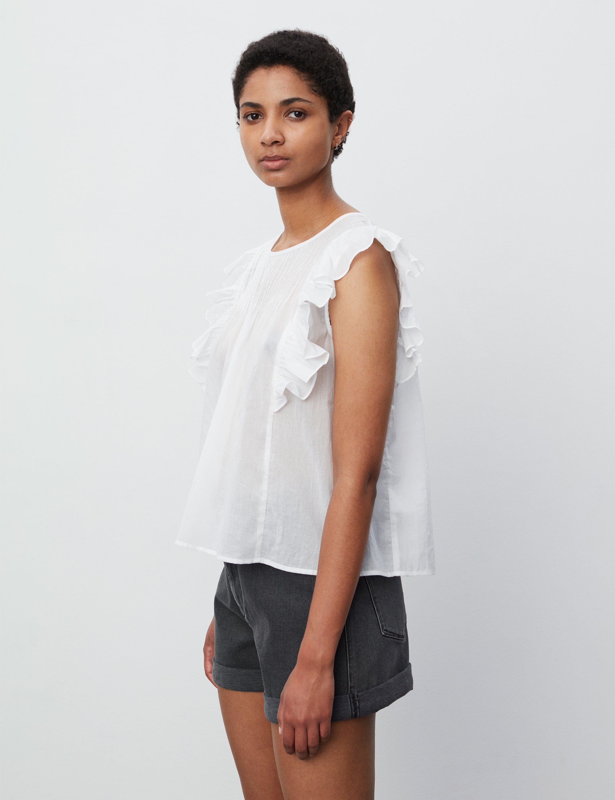 2NDDAY 2ND Martina ThinkTwice Top Tops & T-Shirts 110601 Bright White