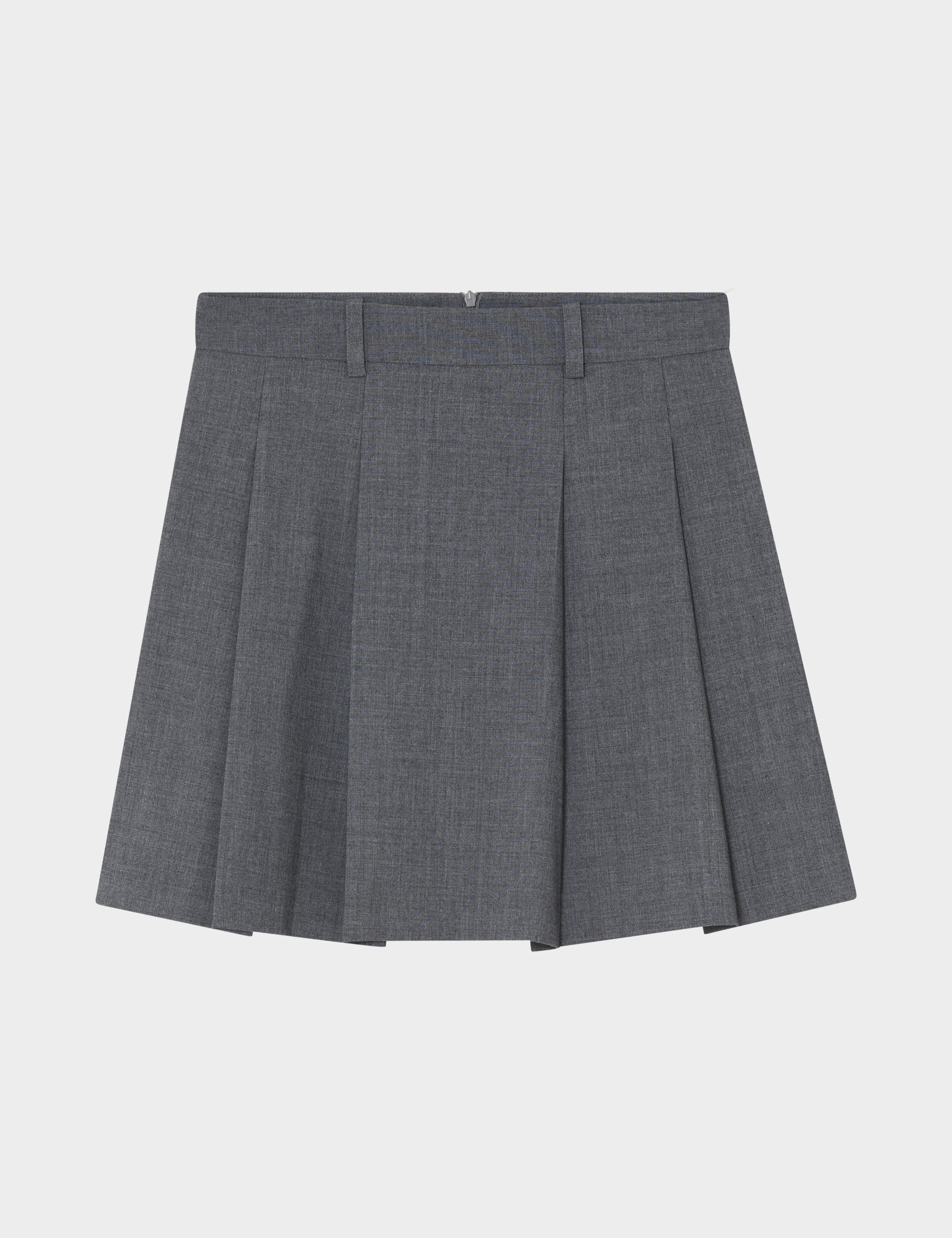2NDDAY 2ND Matila - Melange Suiting - Nederdel Skirt 420129 Light Grey Melange