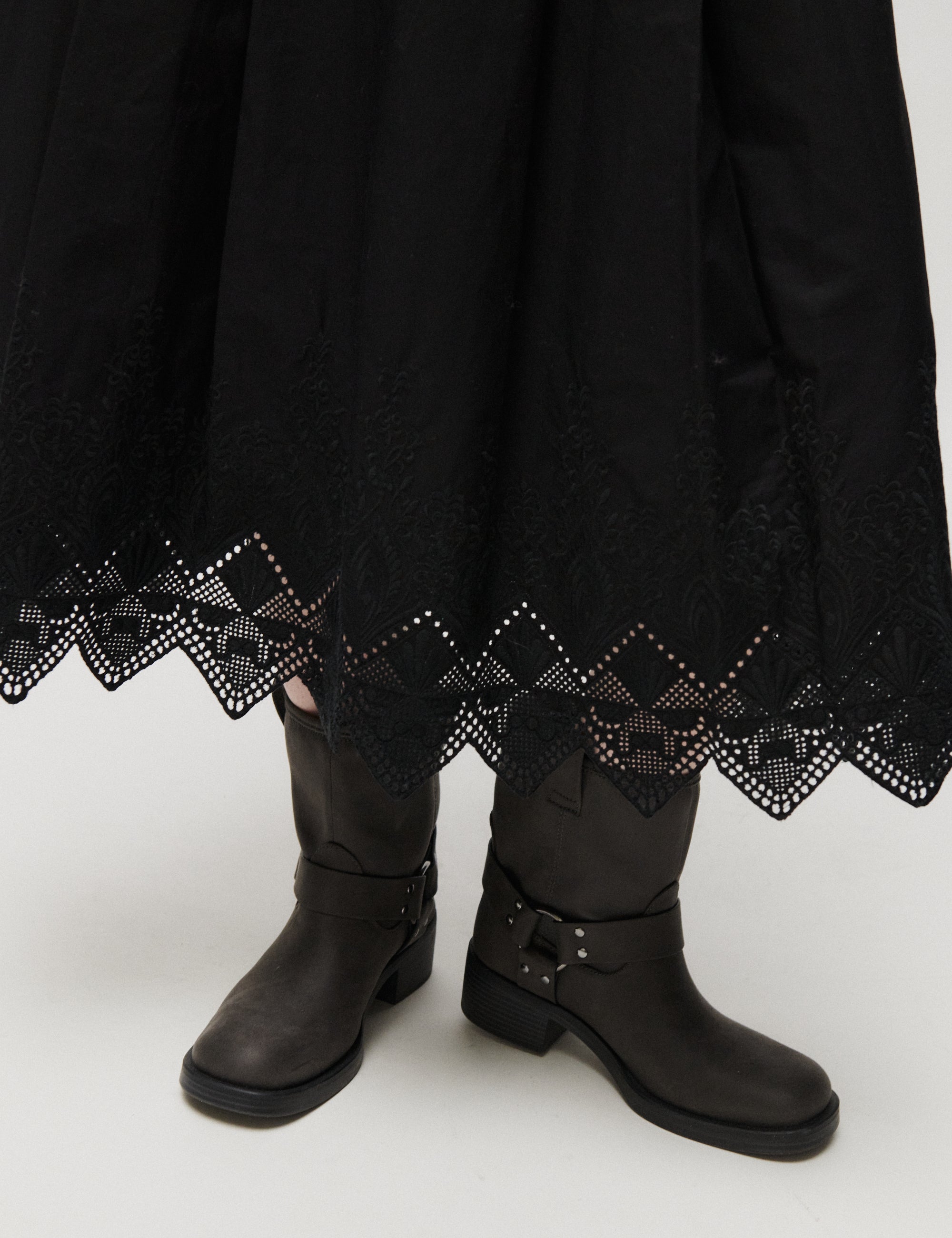 2NDDAY 2ND Matilda - Dreamy Poplin - Nederdel Skirt 190303 Black