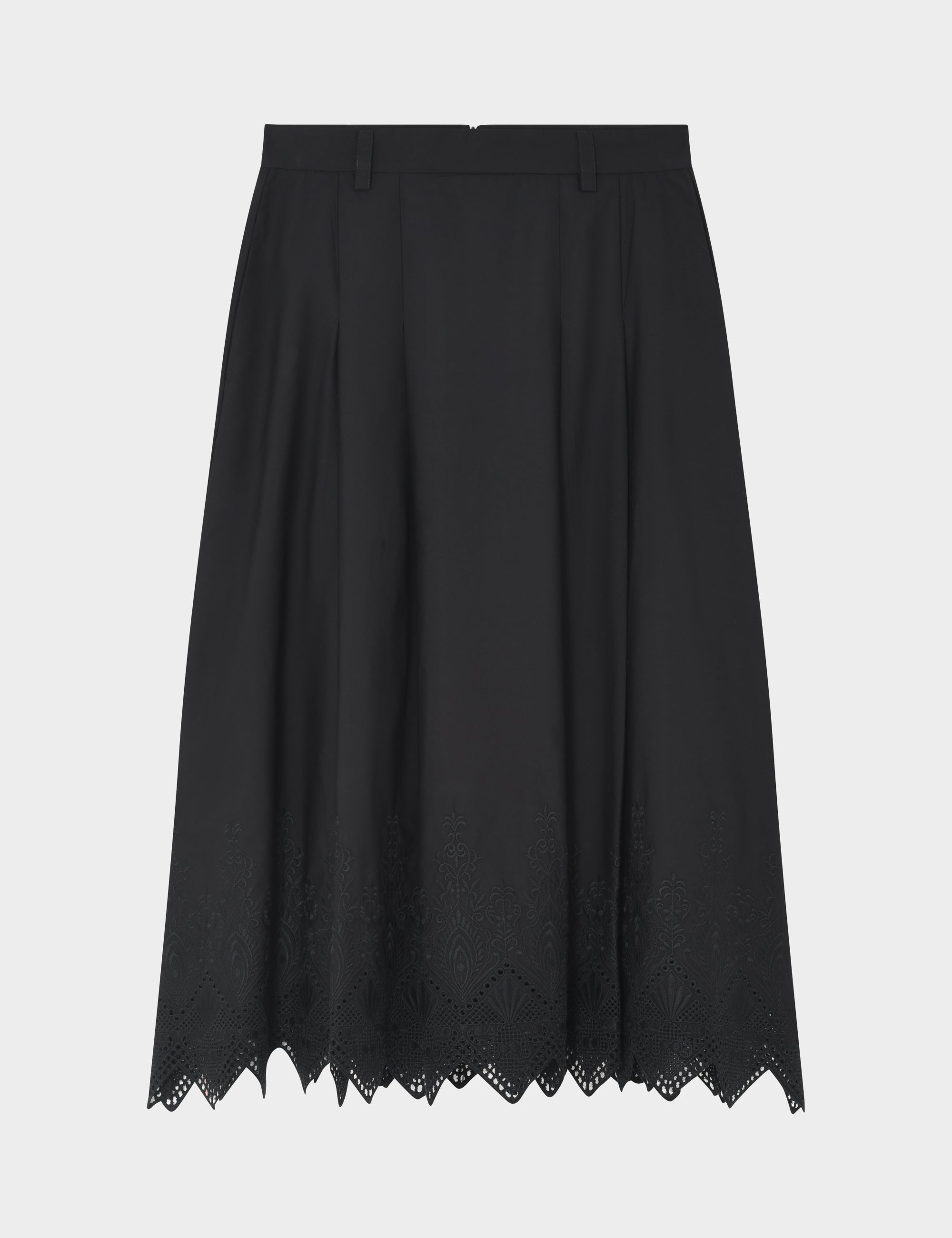 2NDDAY 2ND Matilda - Dreamy Poplin - Nederdel Skirt 190303 Black