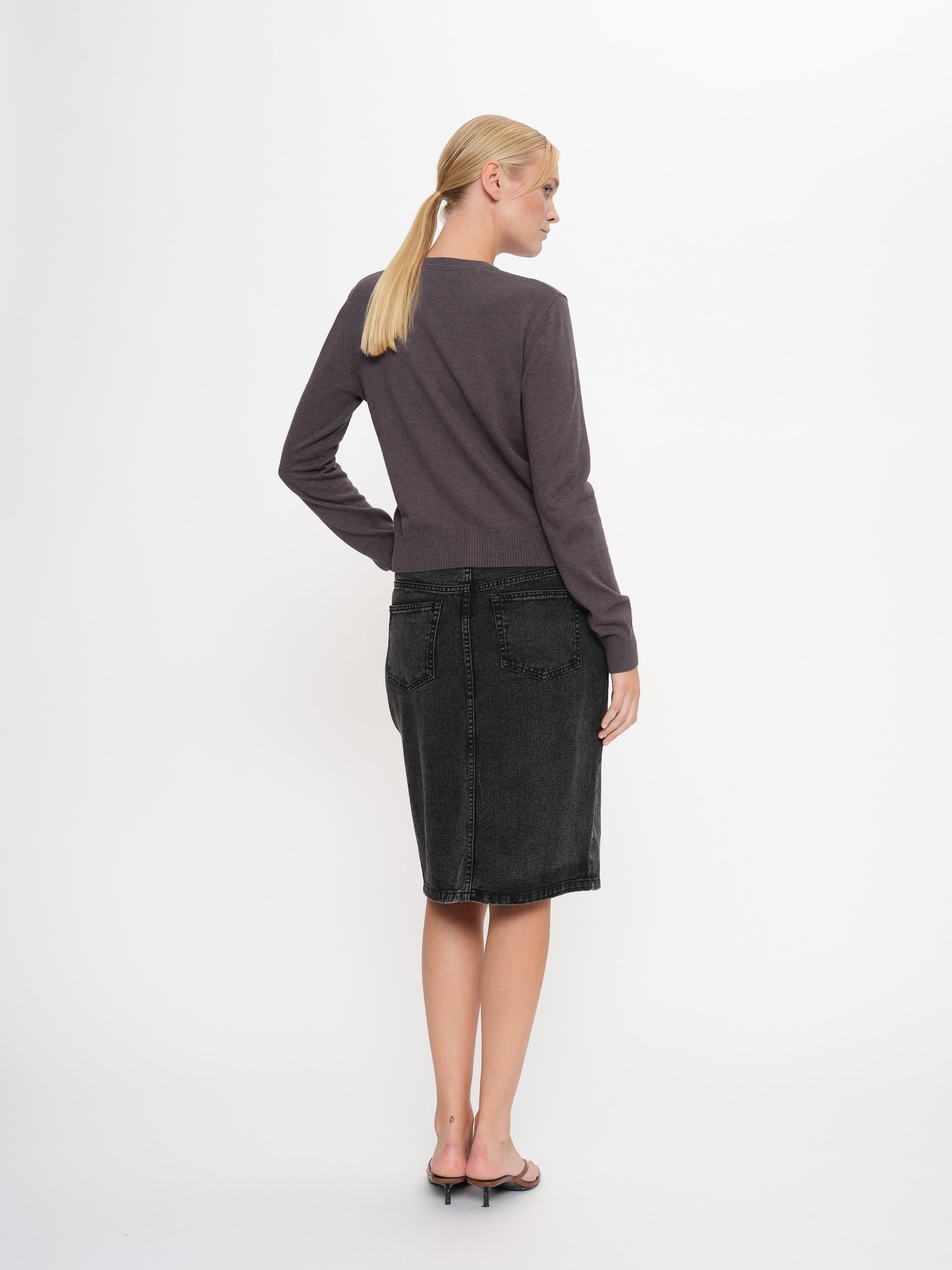 2NDDAY 2ND Mica - Dark Grey denim Jeans D005 Grey Denim