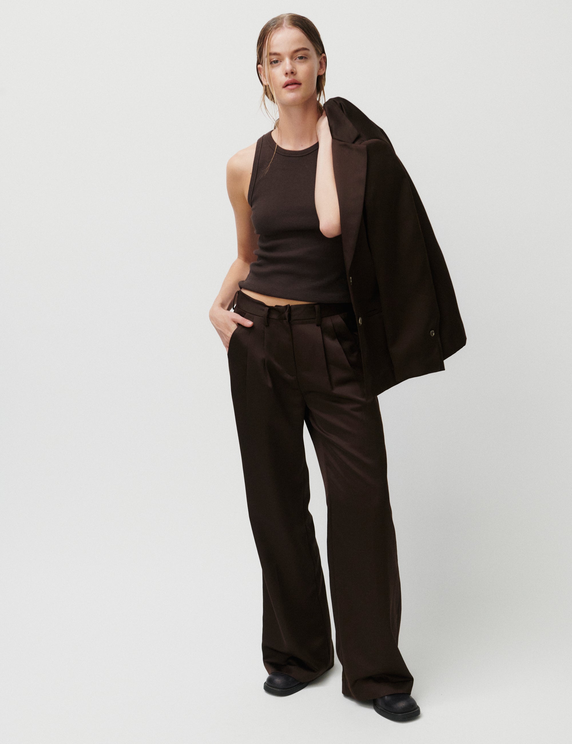 2NDDAY 2ND Mille - Shiny Suiting Pants 191016 JAVA