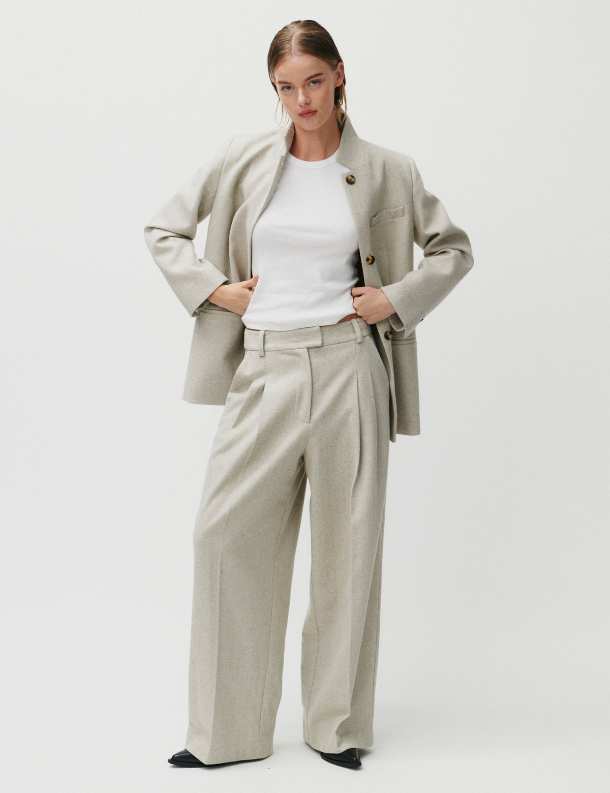 2NDDAY 2ND Mylos - Herringbone Suiting - Bukser Bukser 161305 String